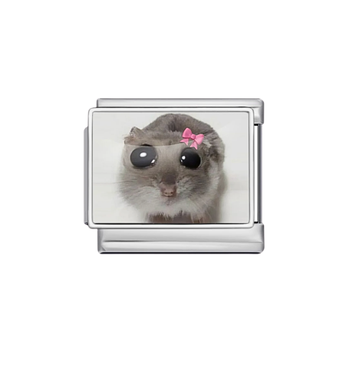Charm Plateado Hamster