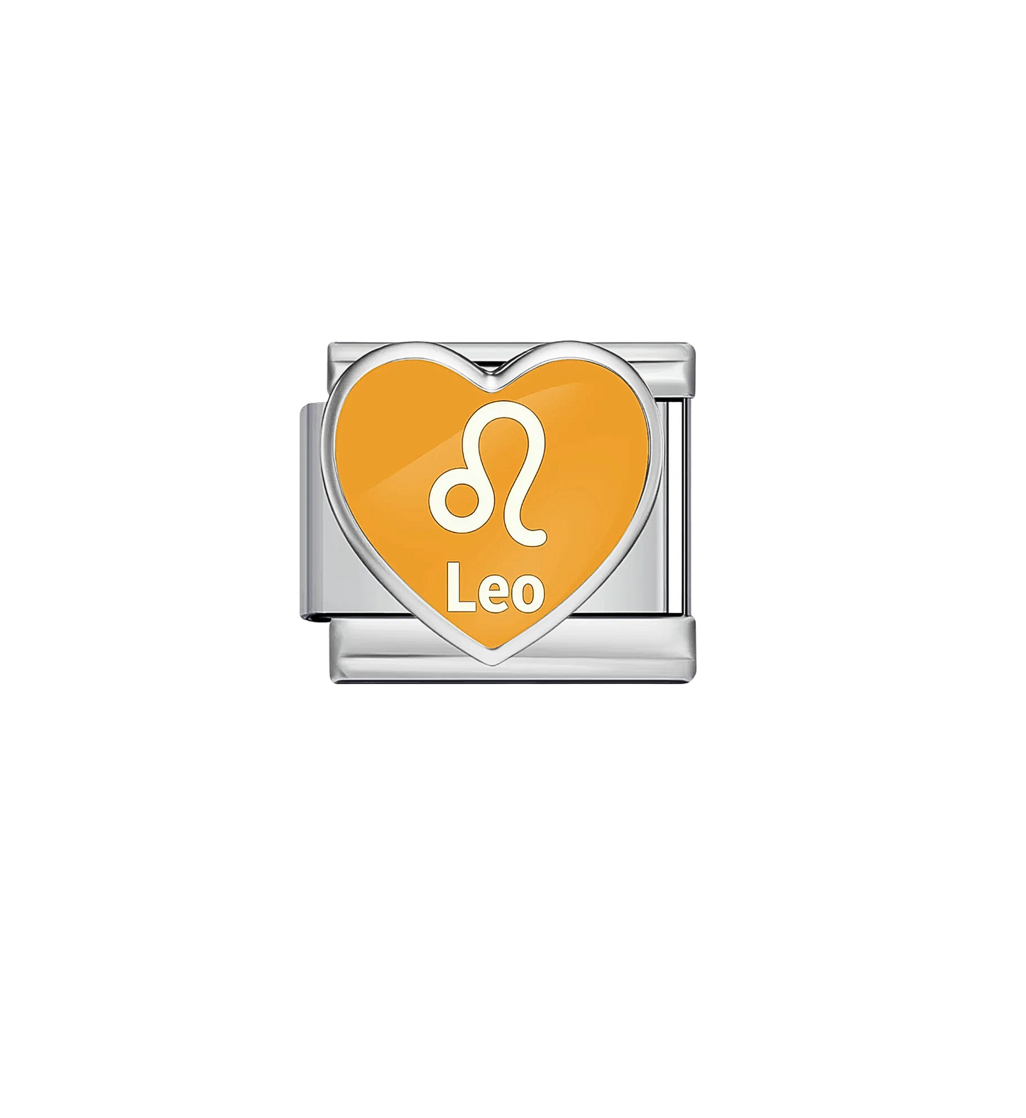 Charm plateado signo leo acero inoxidable 304