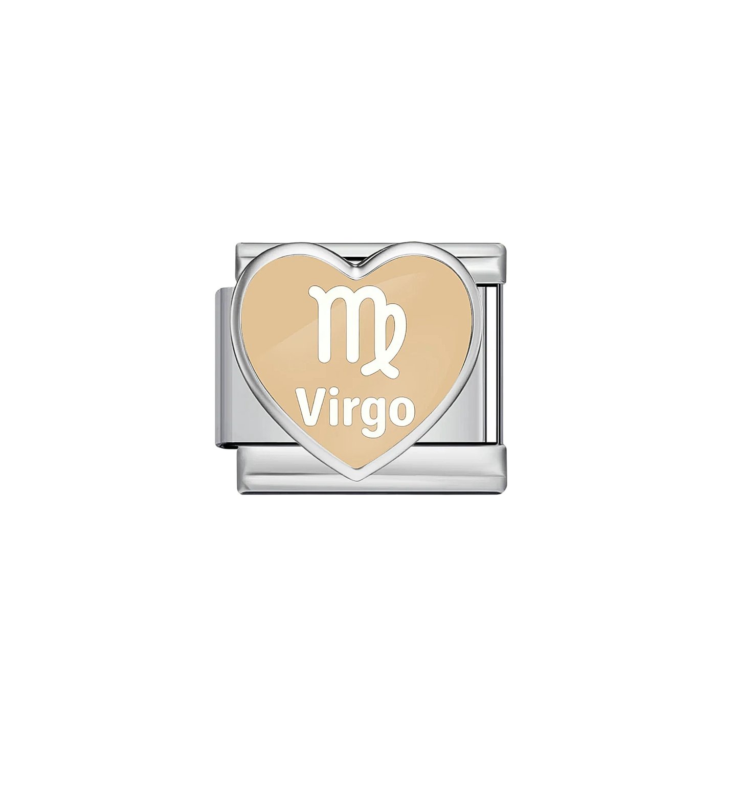 Charm plateado signo virgo acero inoxidable 304