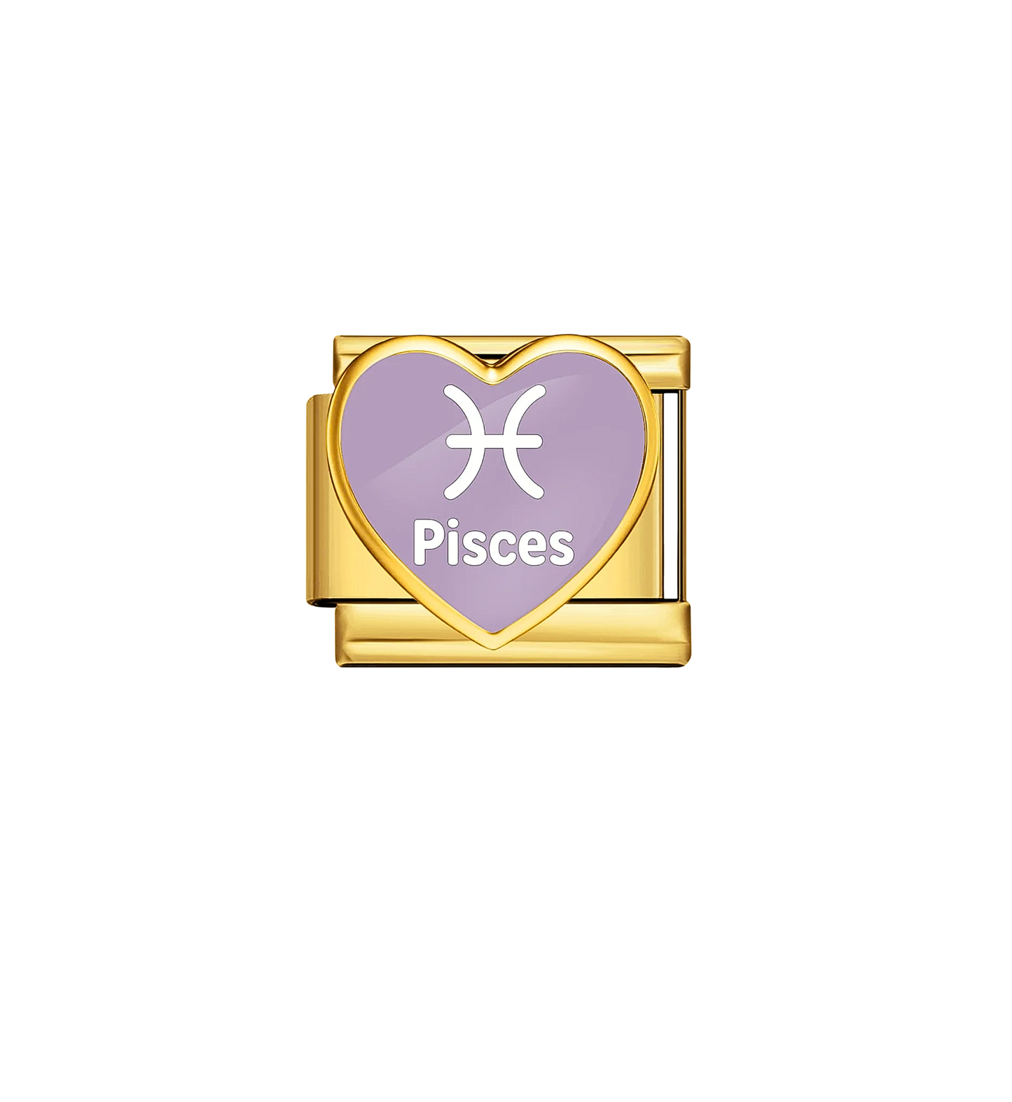Charm dorado signo piscis acero inoxidable 304