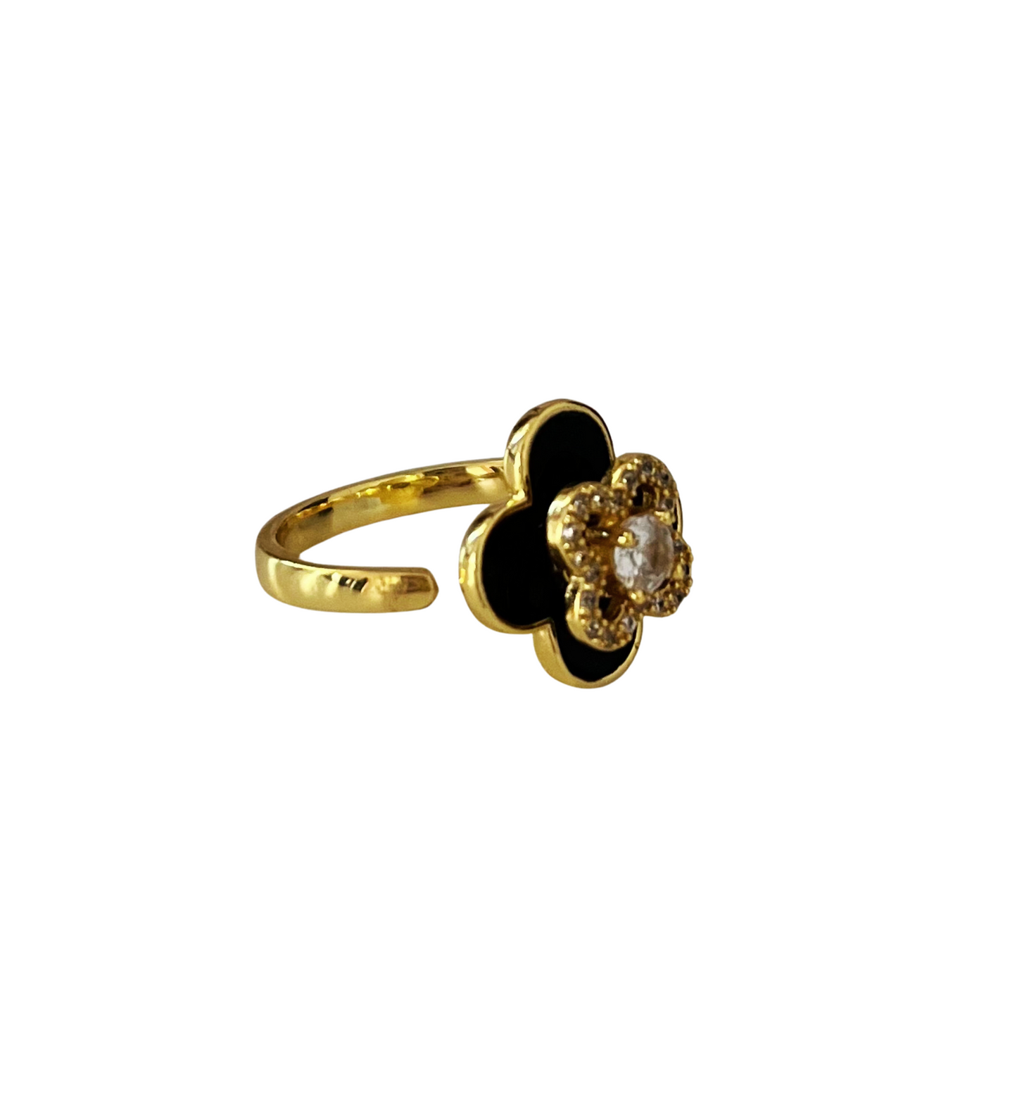 Anillo Trébol Negro