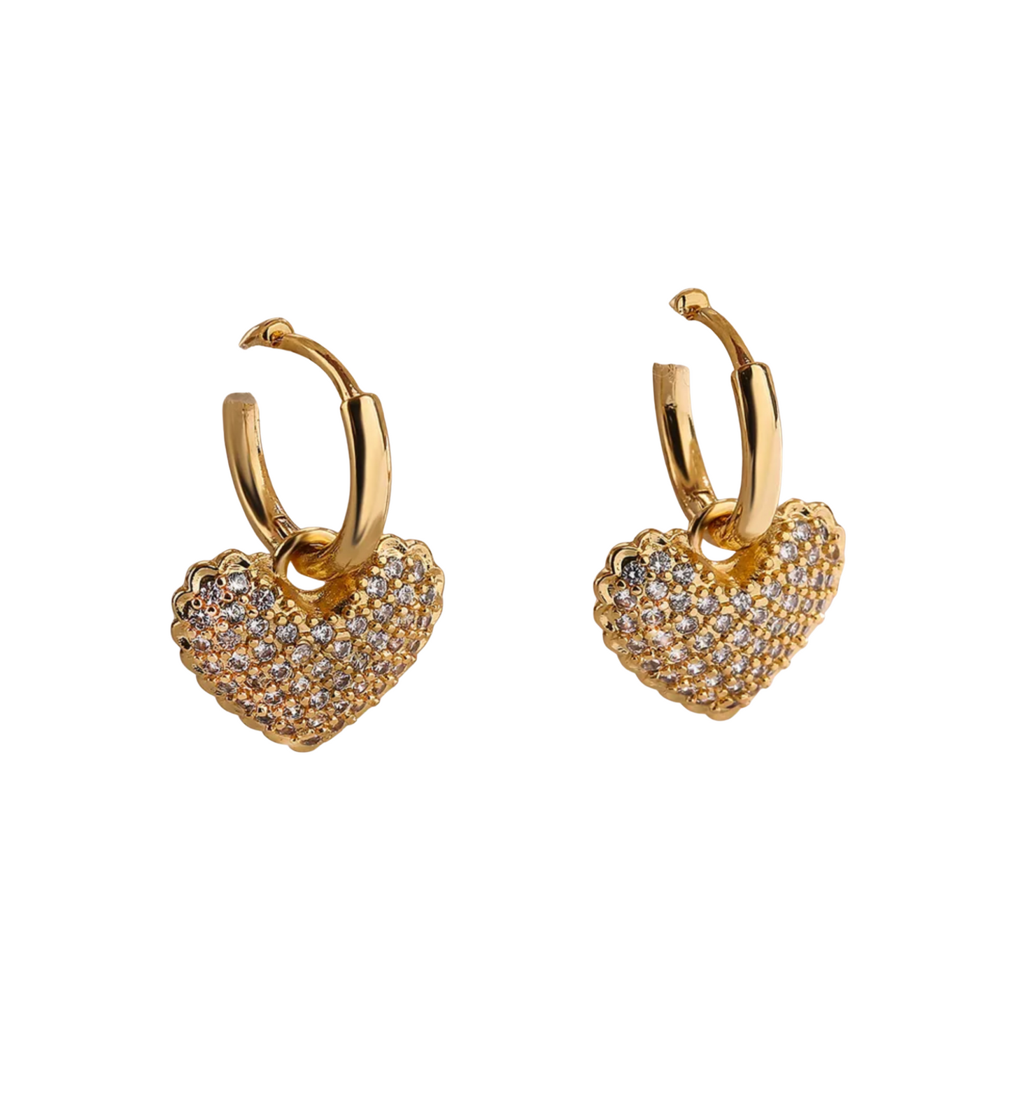 Pendientes Corazón Blanco