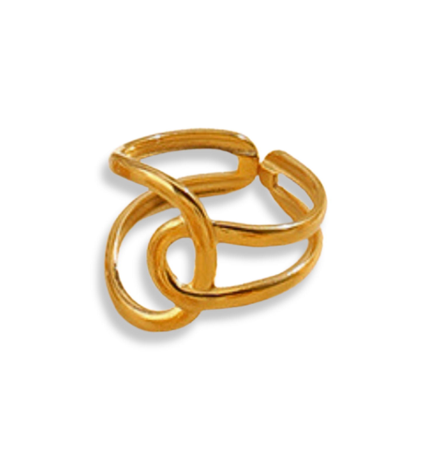 Anillo Entrelazado Acero Inoxidable