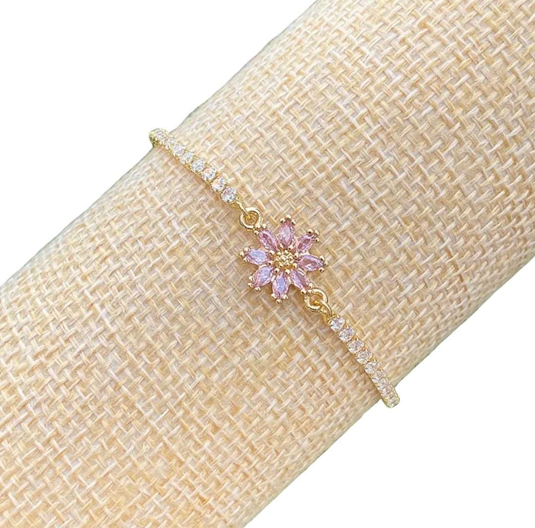 Pulsera Flor Ajustable