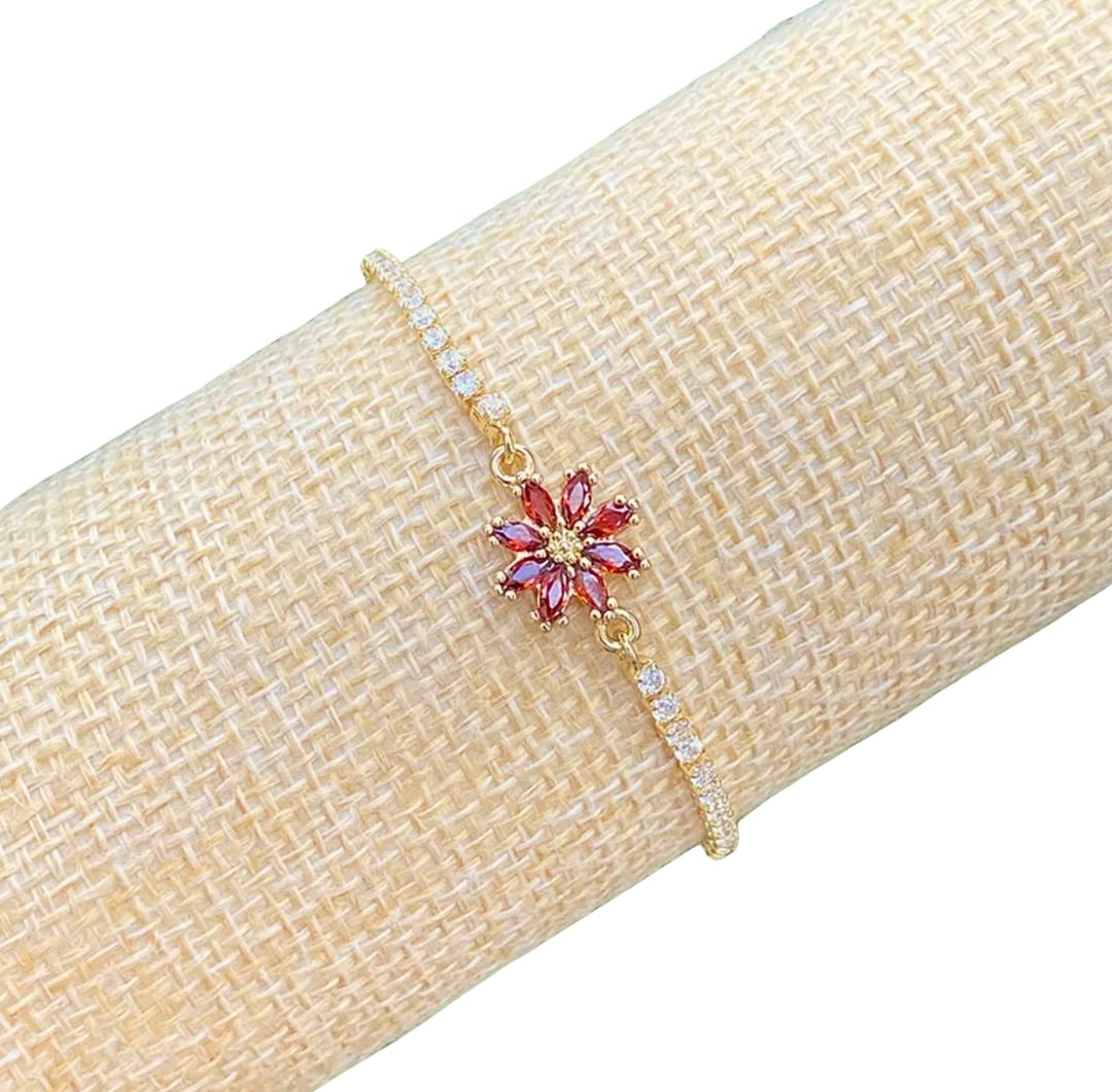 Pulsera Flor Ajustable