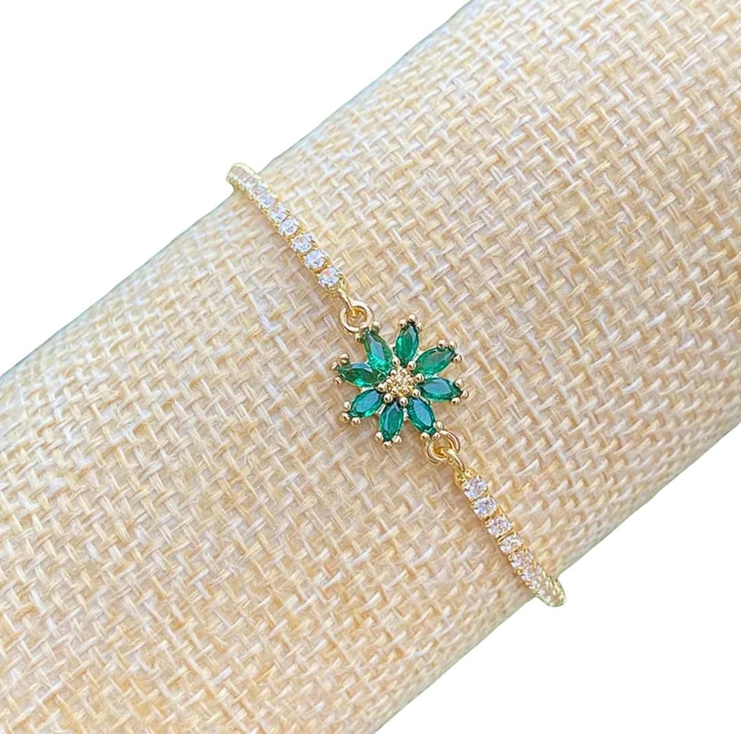 Pulsera Flor Ajustable