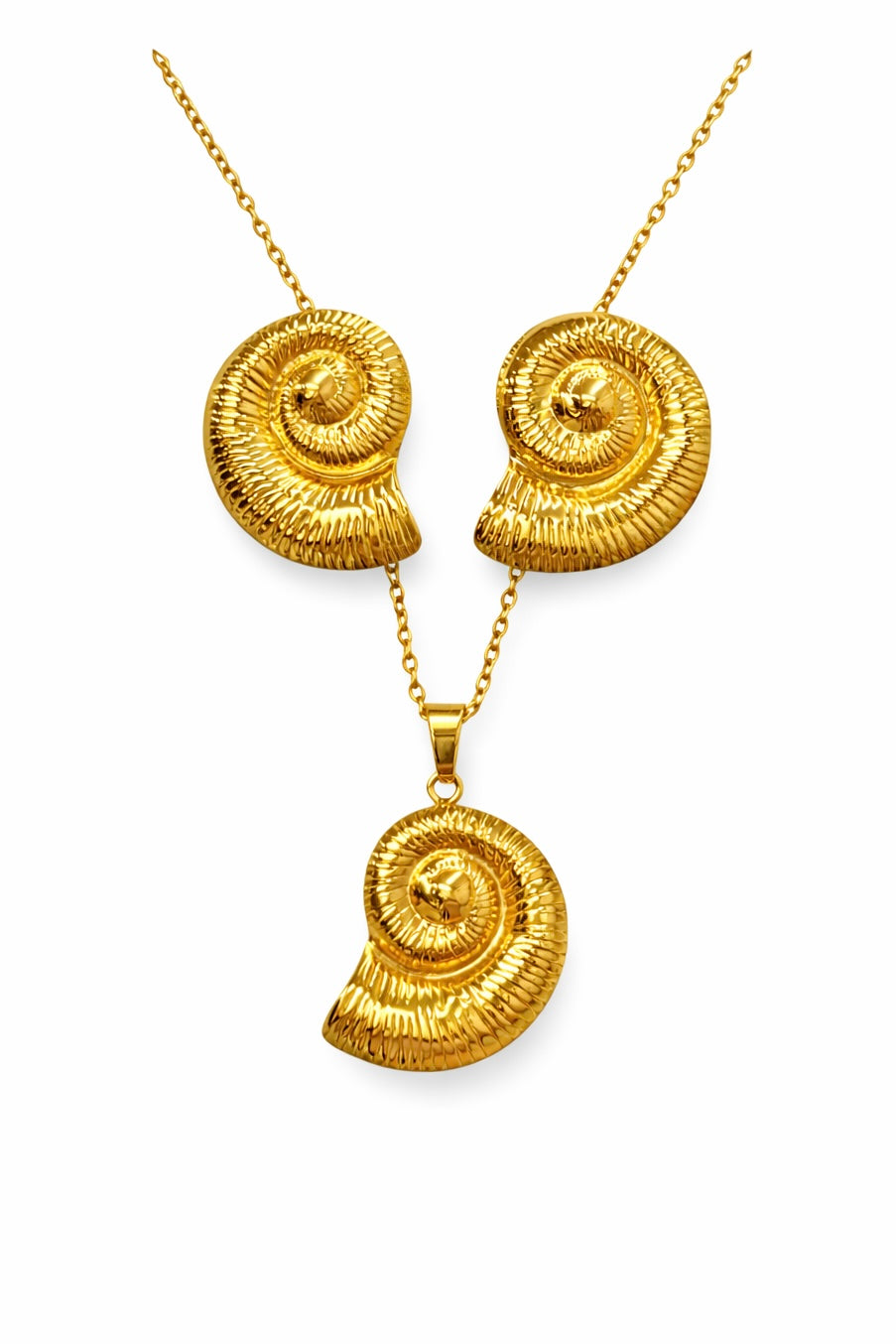 Conjunto Caracol acero inoxidable