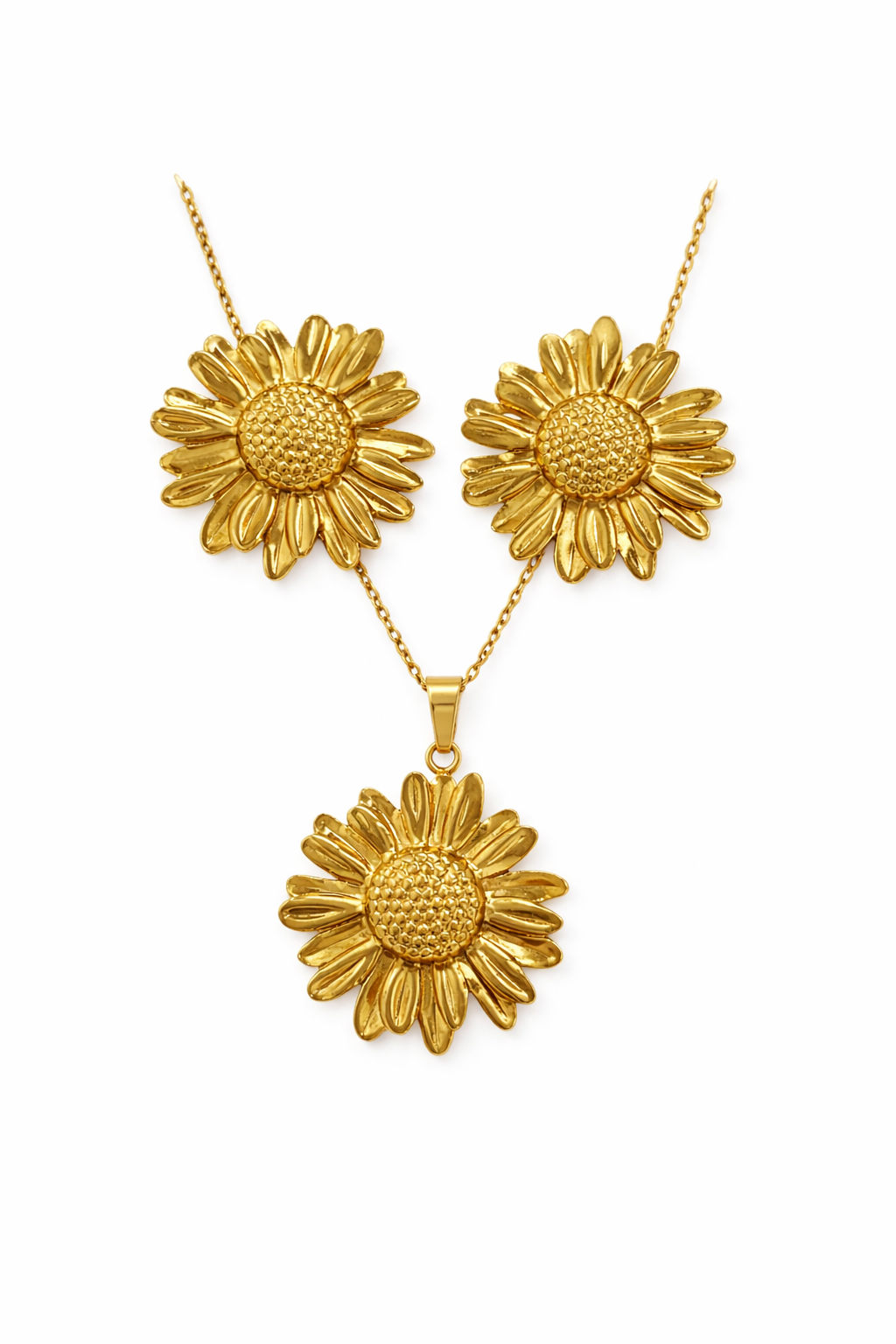 Conjunto Girasol acero inoxidable