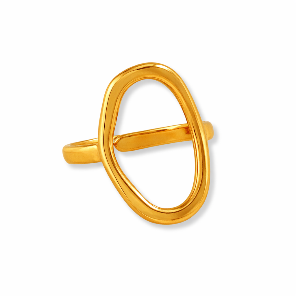 Anillo Ovalado Acero Inoxidable
