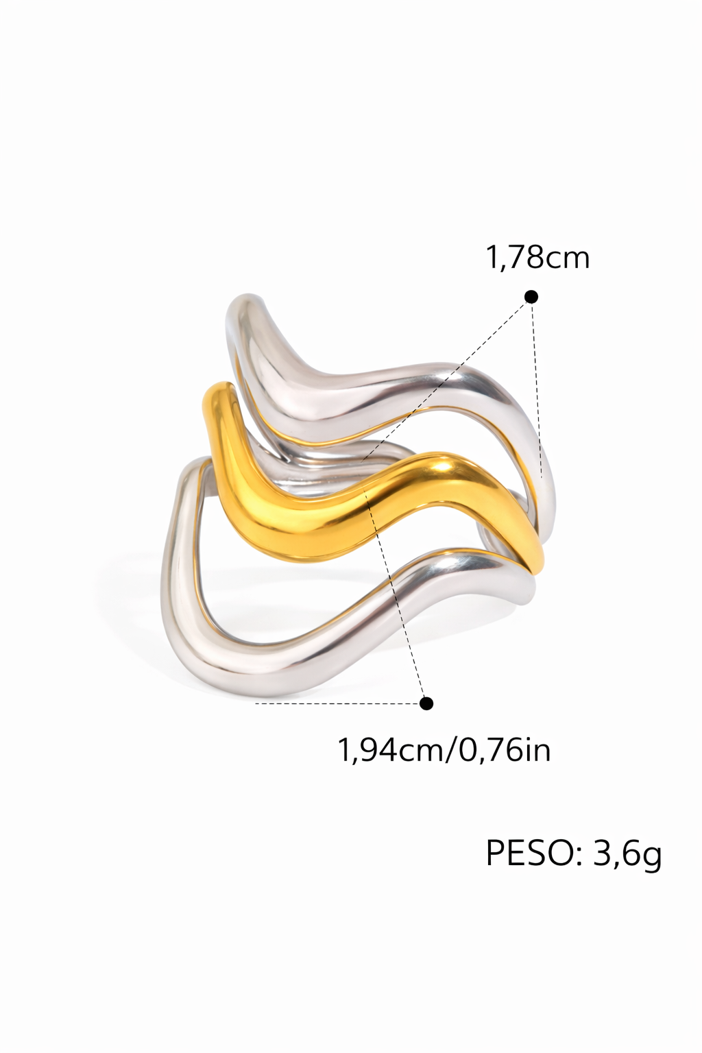 Anillo acero inoxidable