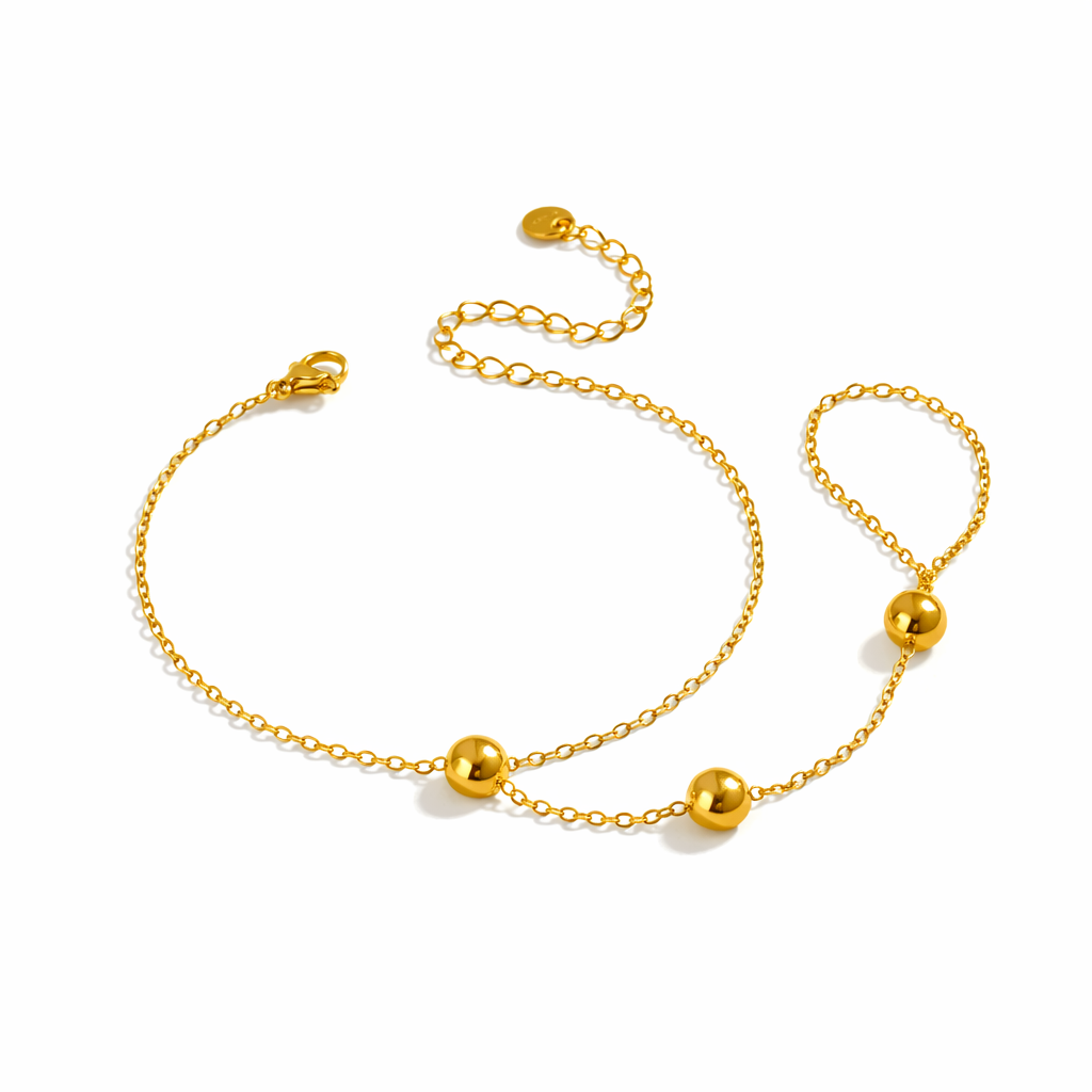 Pulsera árabe con semi círculos acero inoxidable