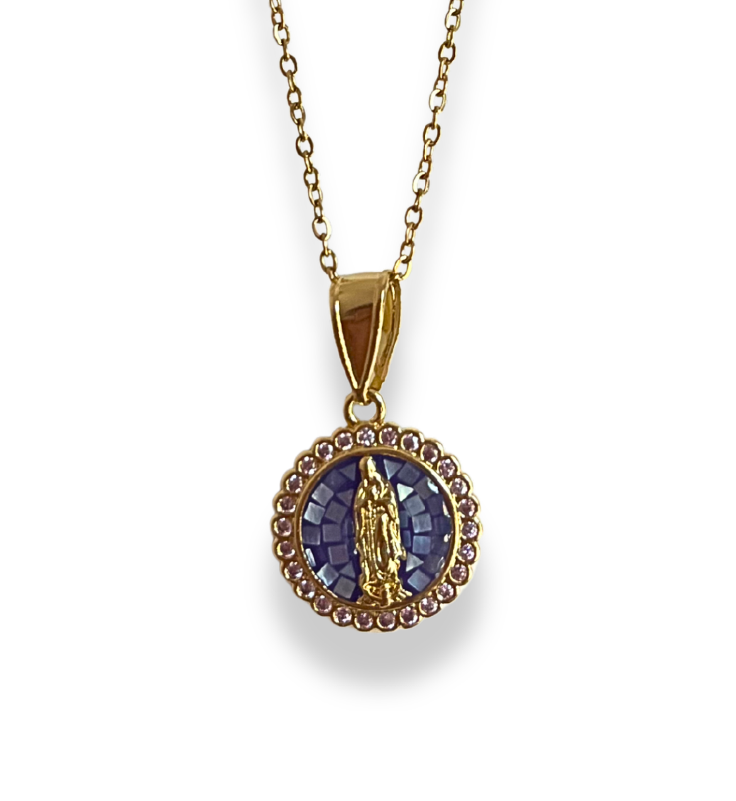 Juegos de Acero Inoxidable Virgen Medallas Colores
