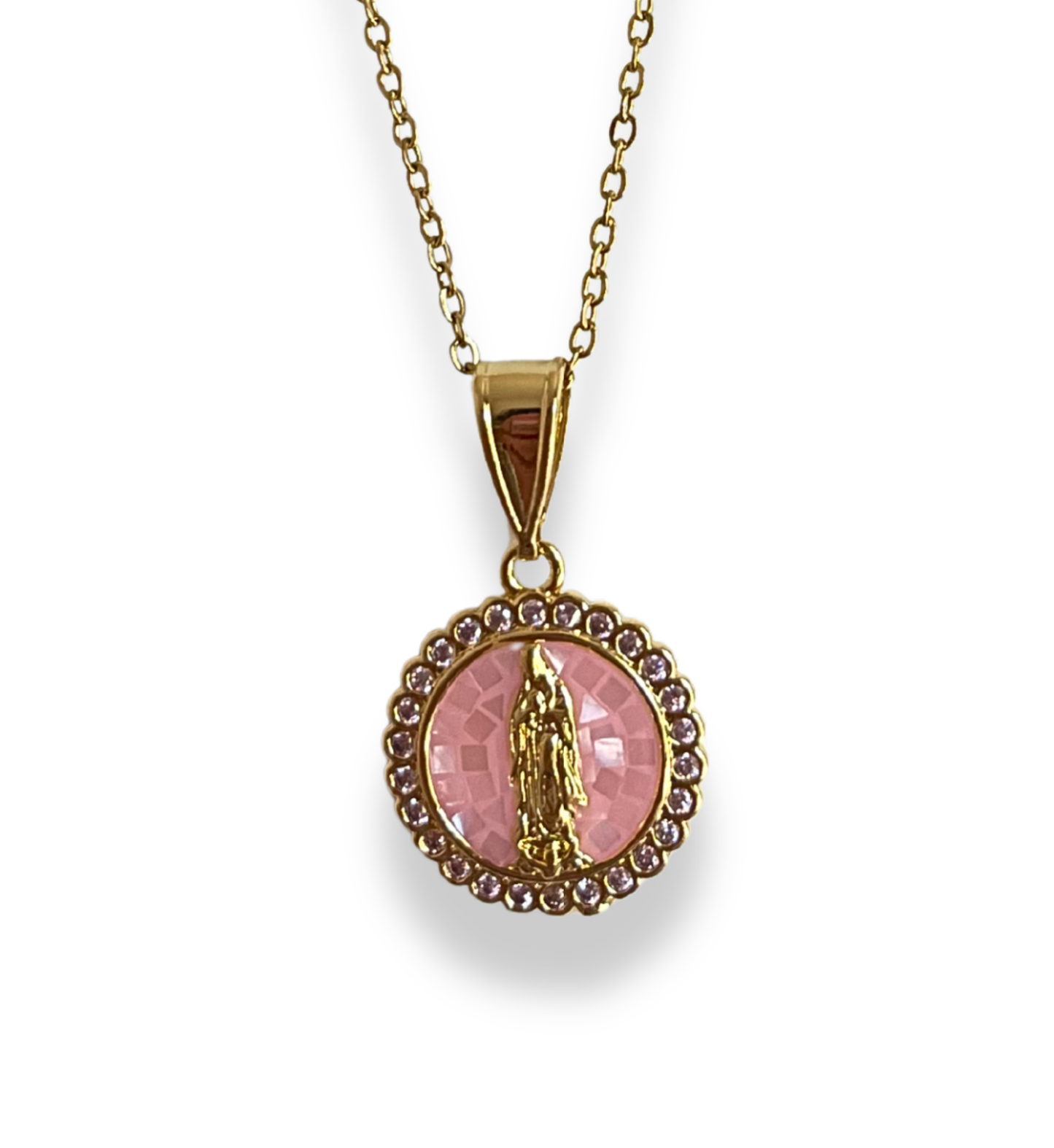 Juegos de Acero Inoxidable Virgen Medallas Colores