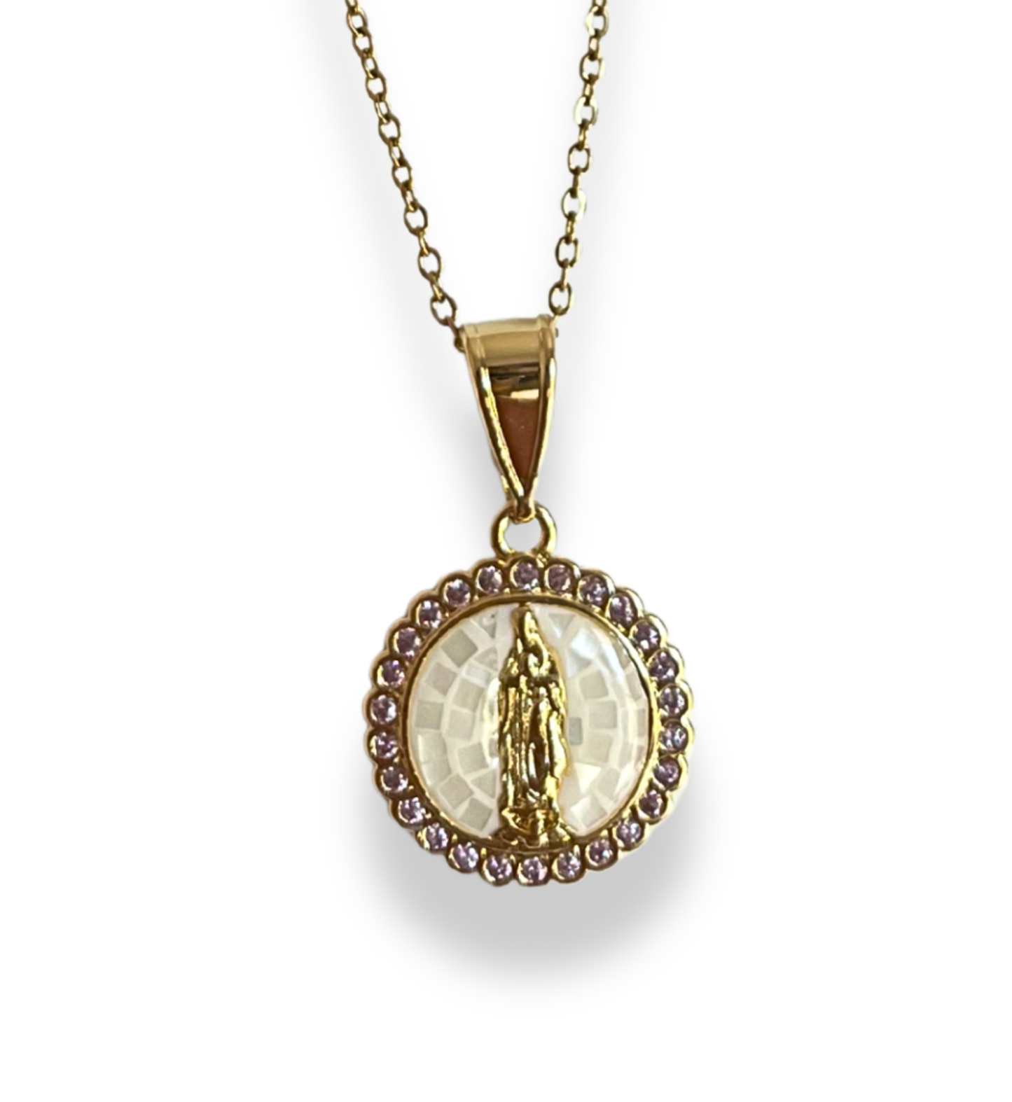 Juegos de Acero Inoxidable Virgen Medallas Colores