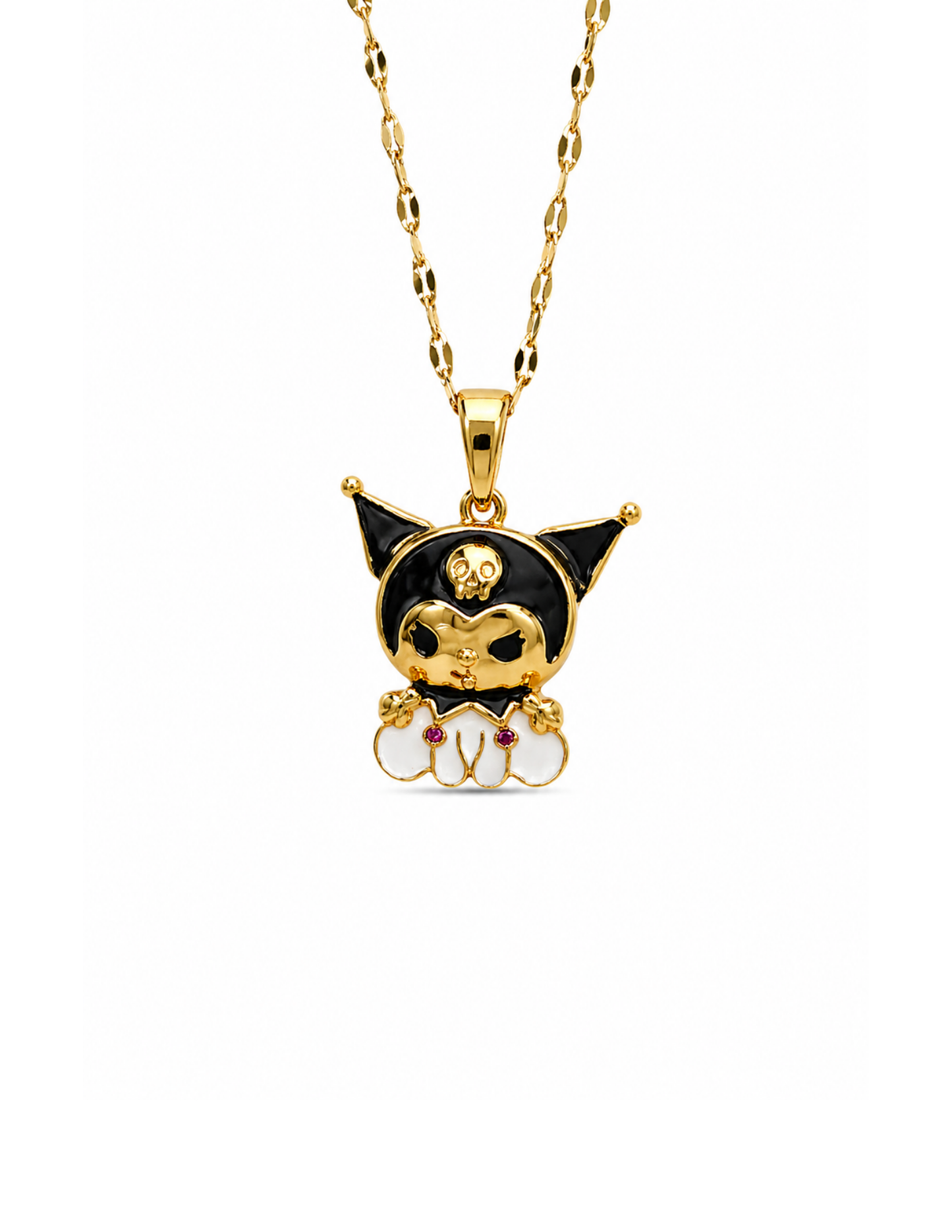 Collar personaje Kuromi acero inoxidable