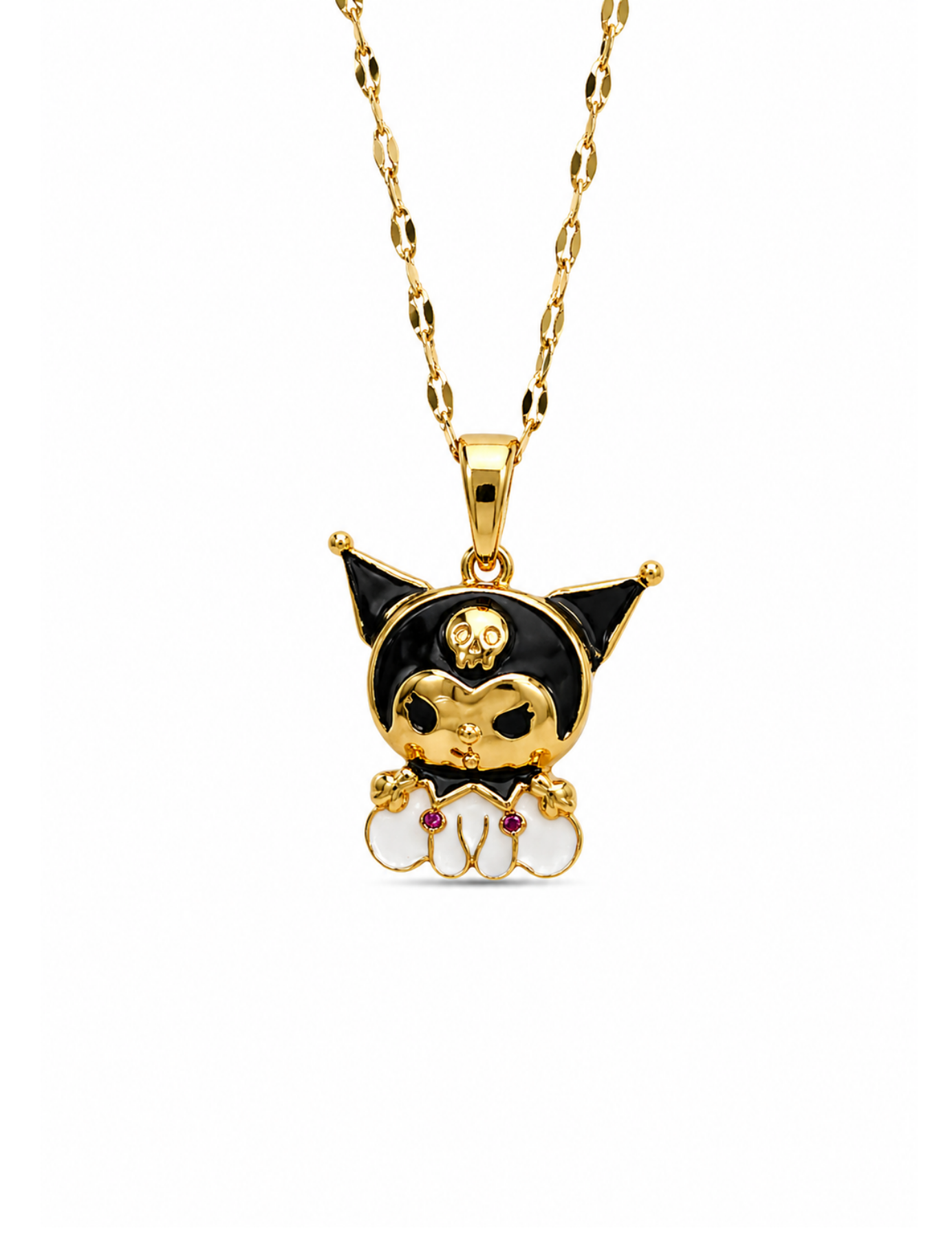 Collar personaje Kuromi acero inoxidable