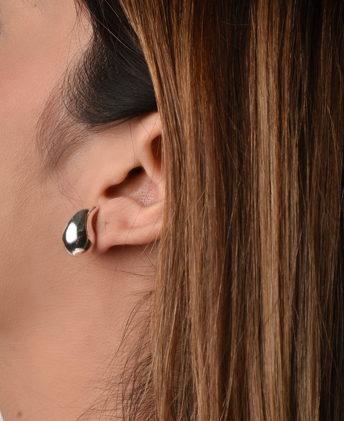 Aretes de gotita acero