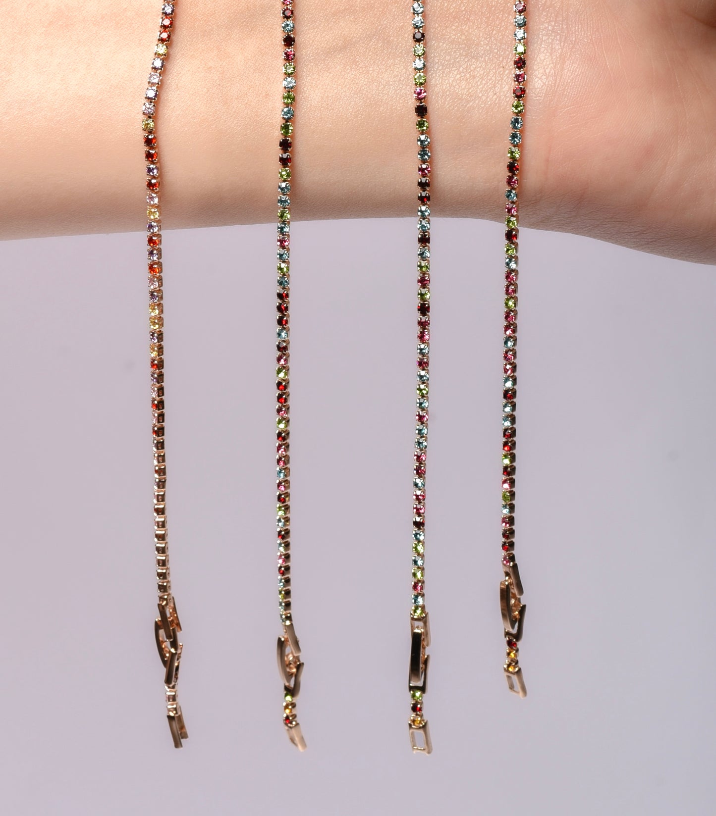 Pulseras de oro laminado