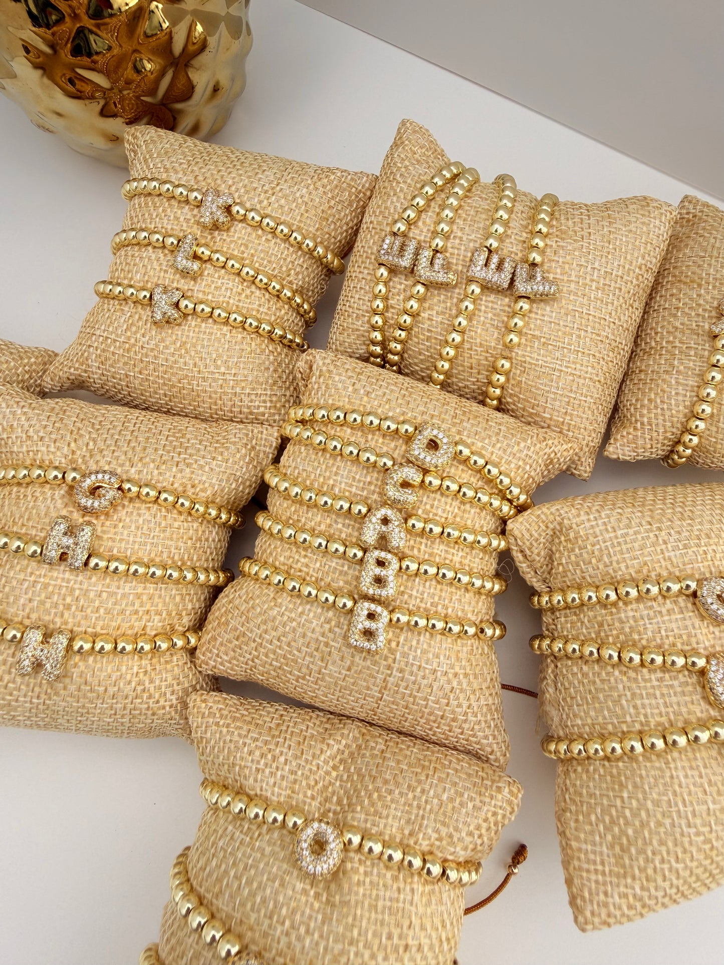 Pulsera Elásticas Iniciales Con Circonias