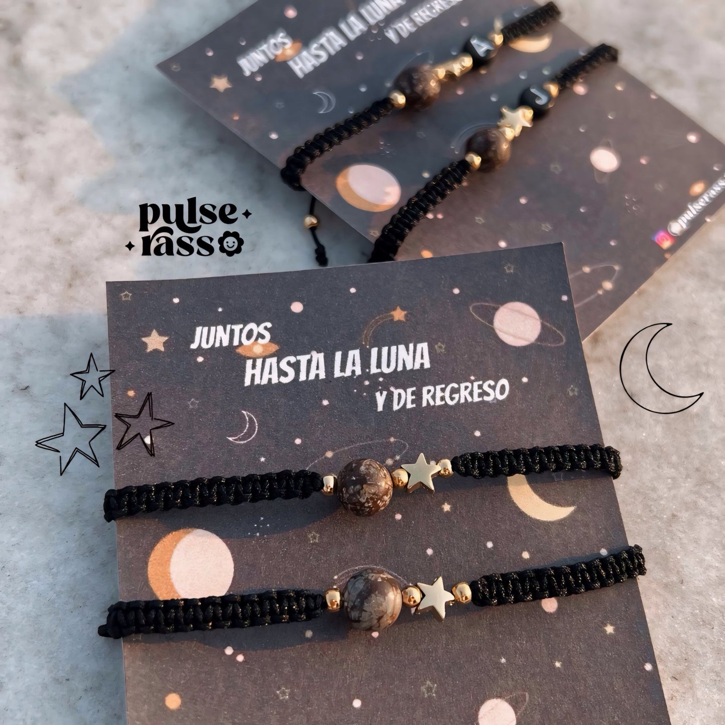 Pulseras Luna y Estrella