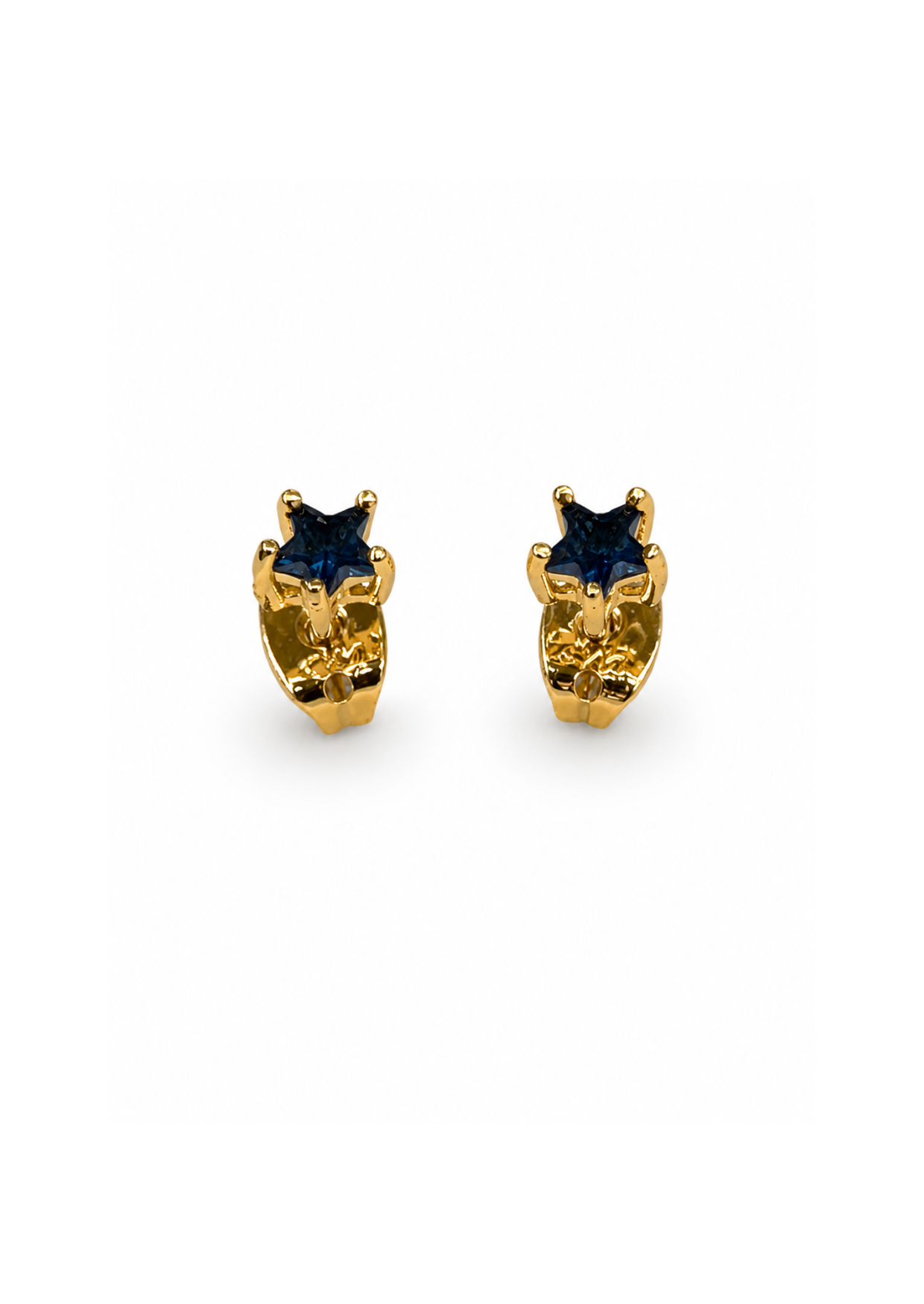 Aretes mini estrella chapa de oro