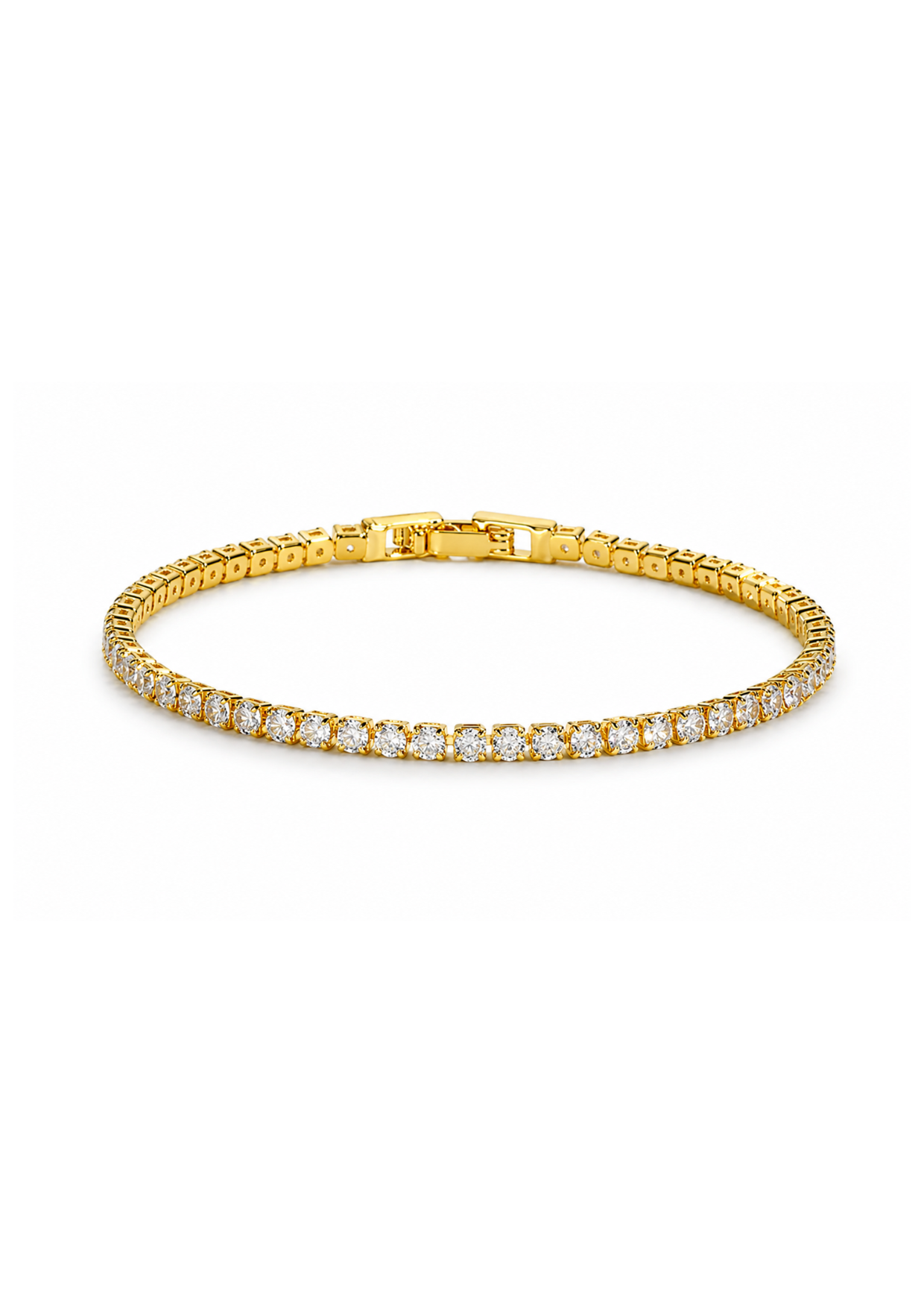 Pulsera tennis cobre con circón