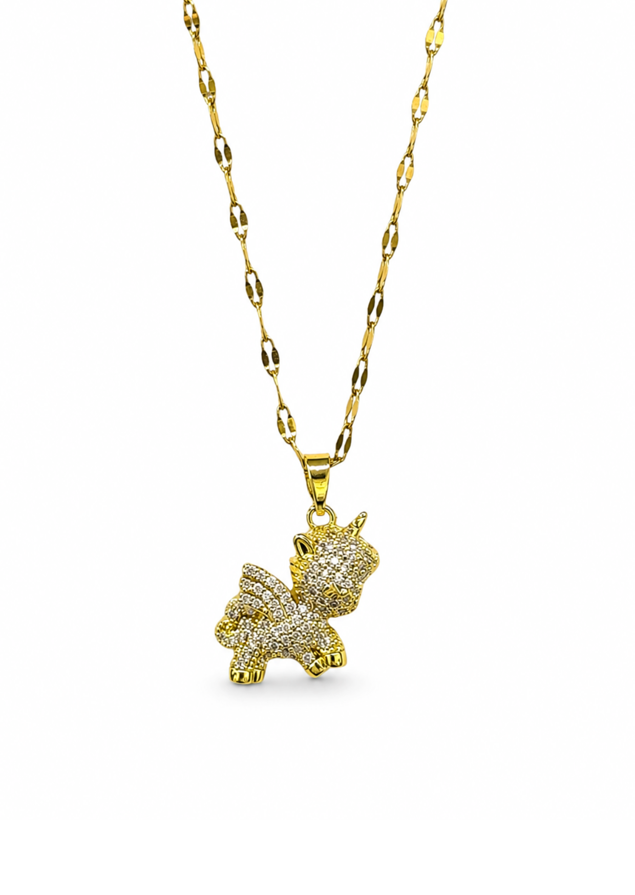 Collar formas diversas de acero inoxidable con zirconias