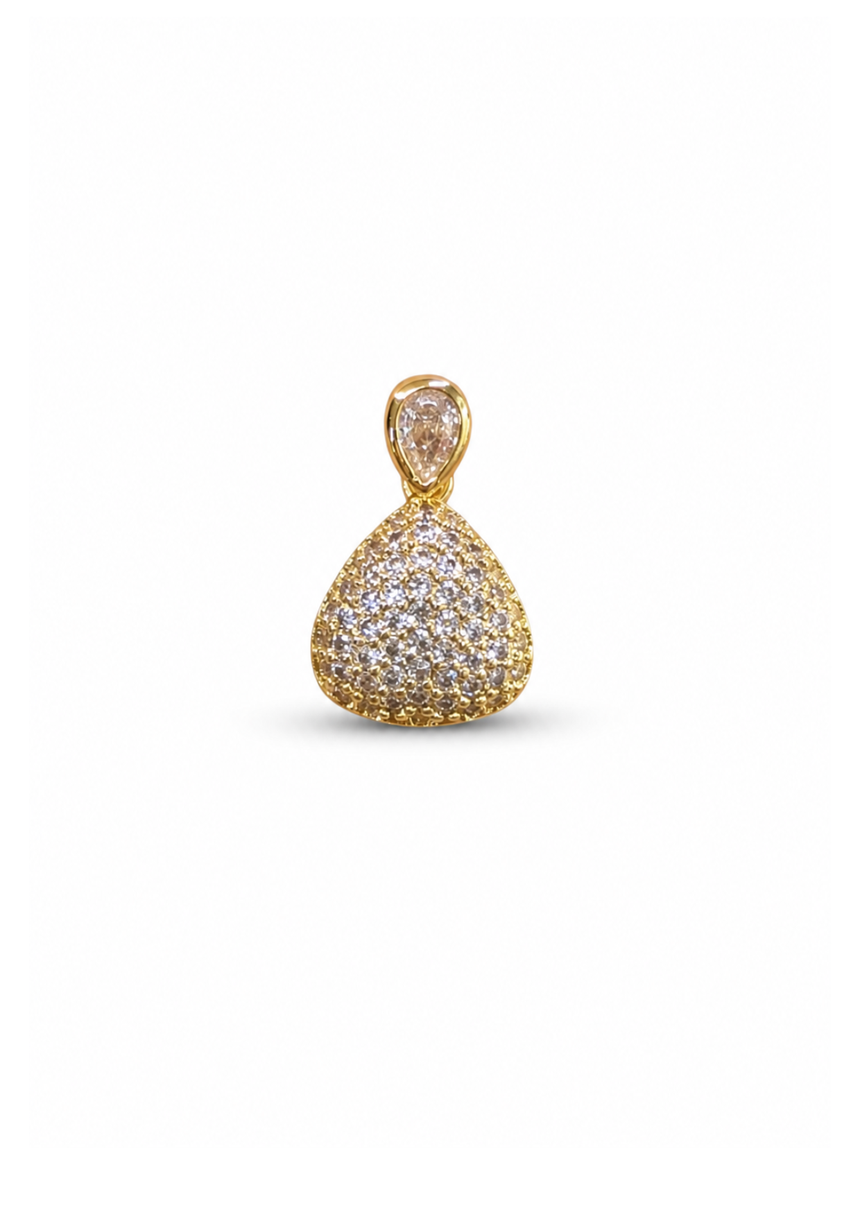 Dije gota elegante en pavé