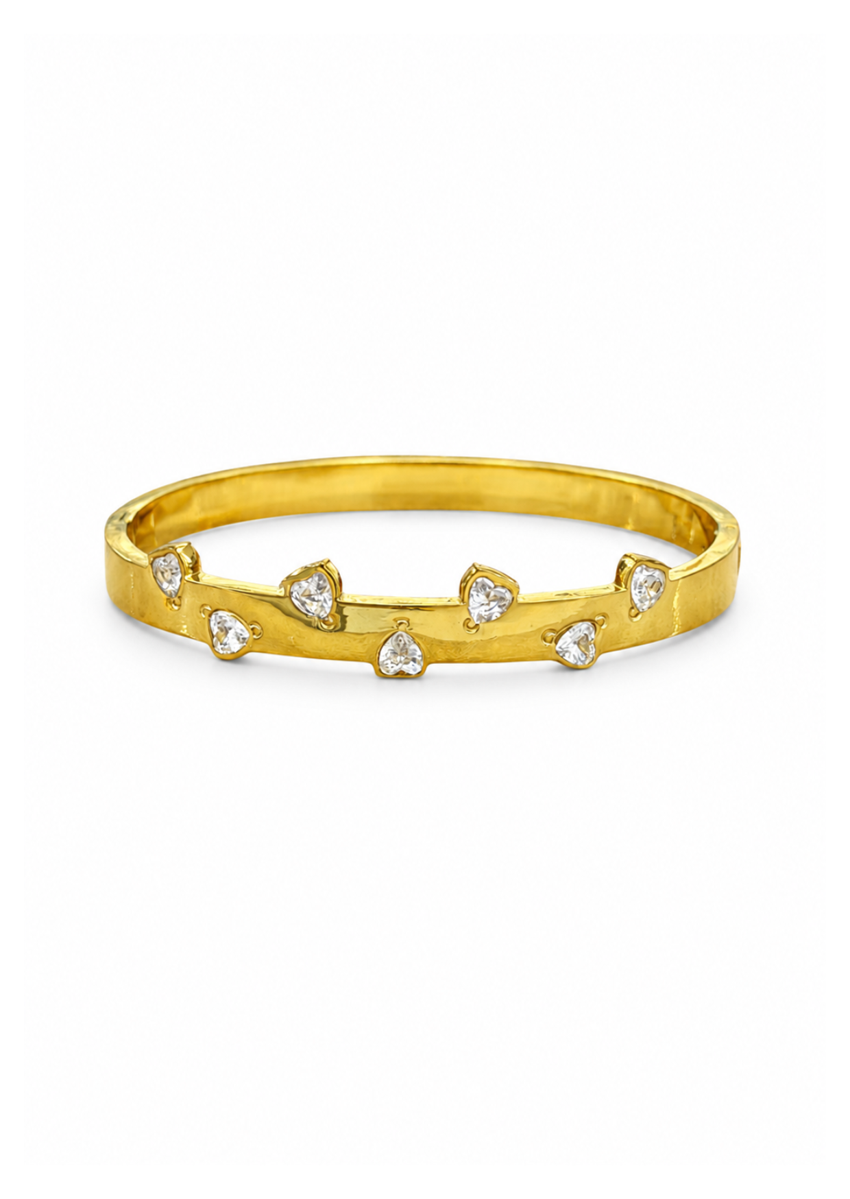 Brazalete corazones mini acero inoxidable