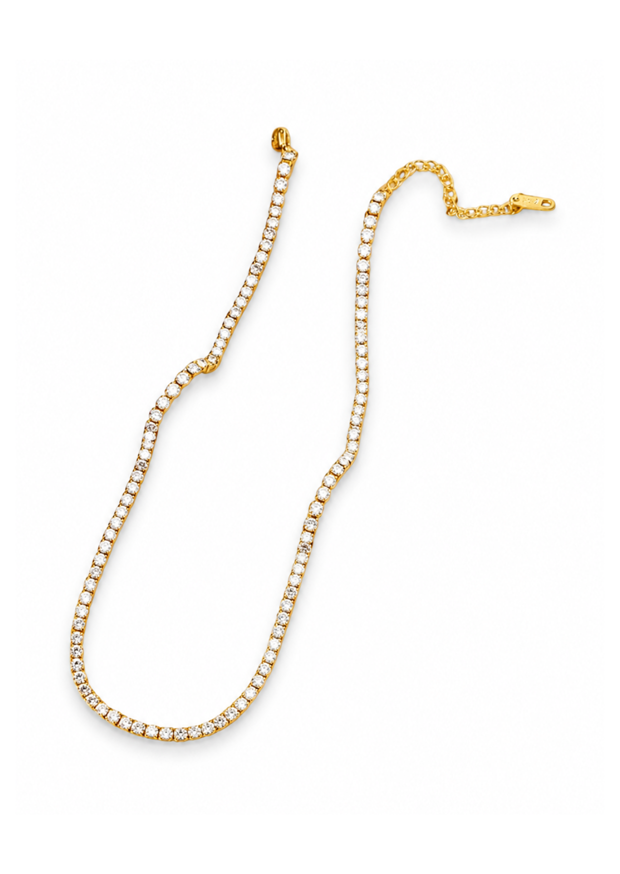 Collar tennis con zirconias acero Inoxidable