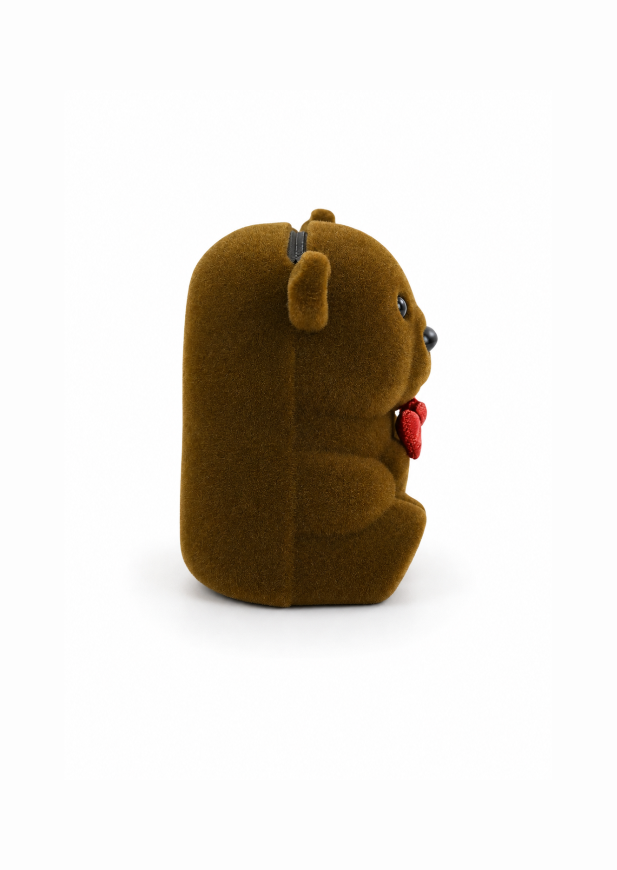 Estuche osito con moño para joyeria tercipelo