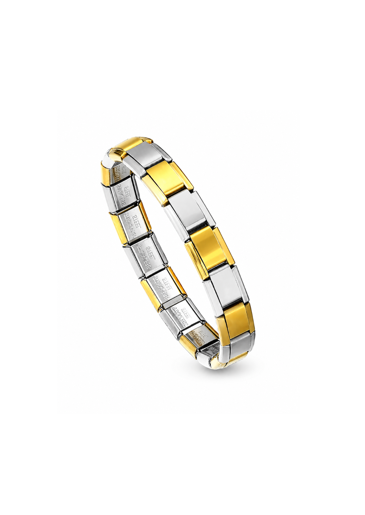 Italian bracelet combinada acero inoxidable 304