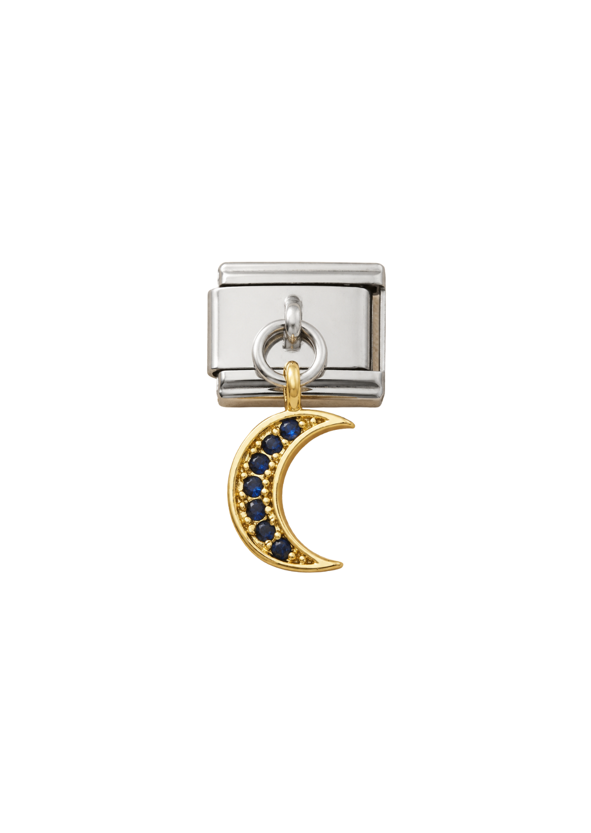 Charm dorado colgante Luna acero inoxidable 201
