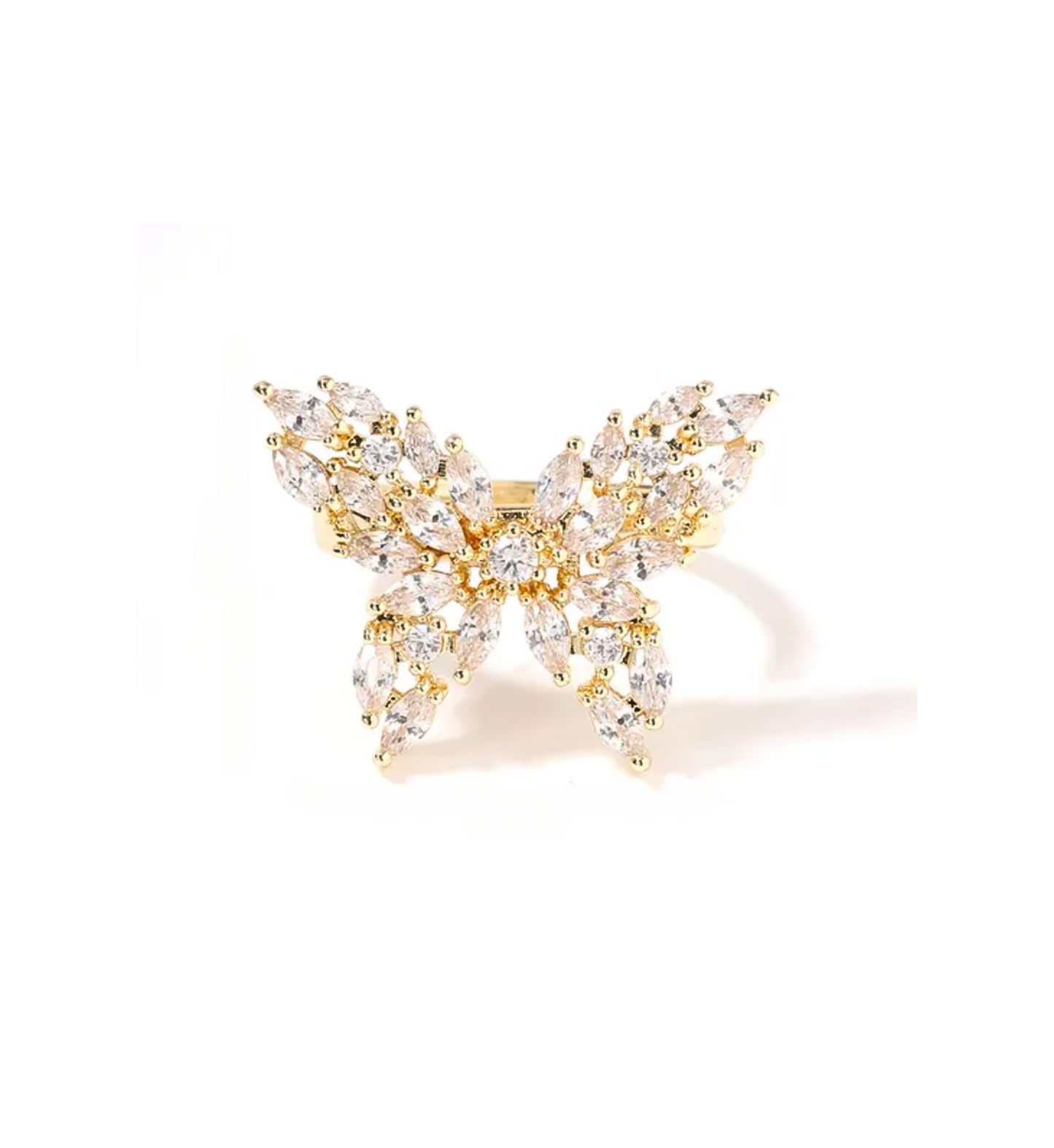 Anillo Mariposa Con Circón 2