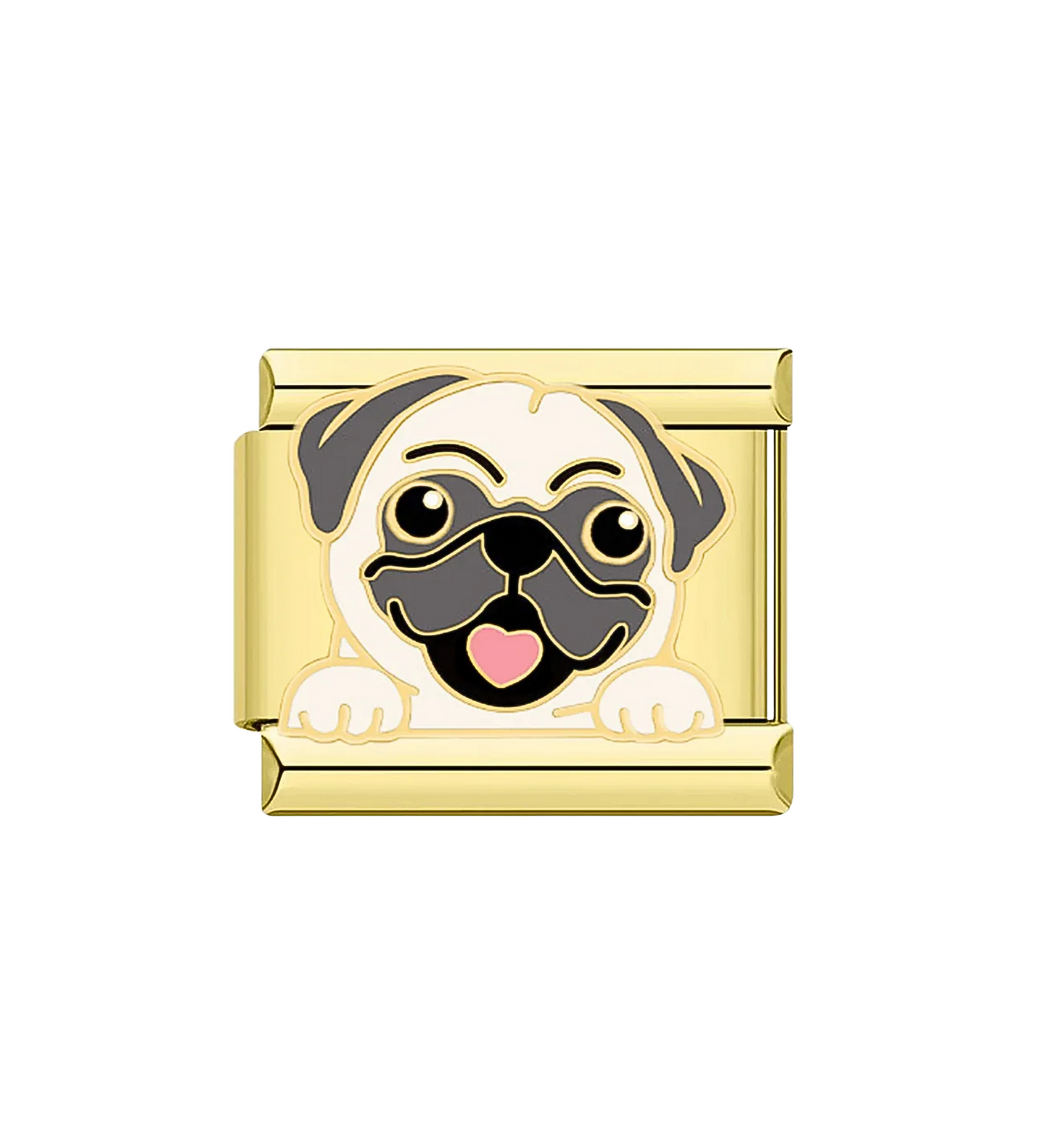 Charm Pug Dorado