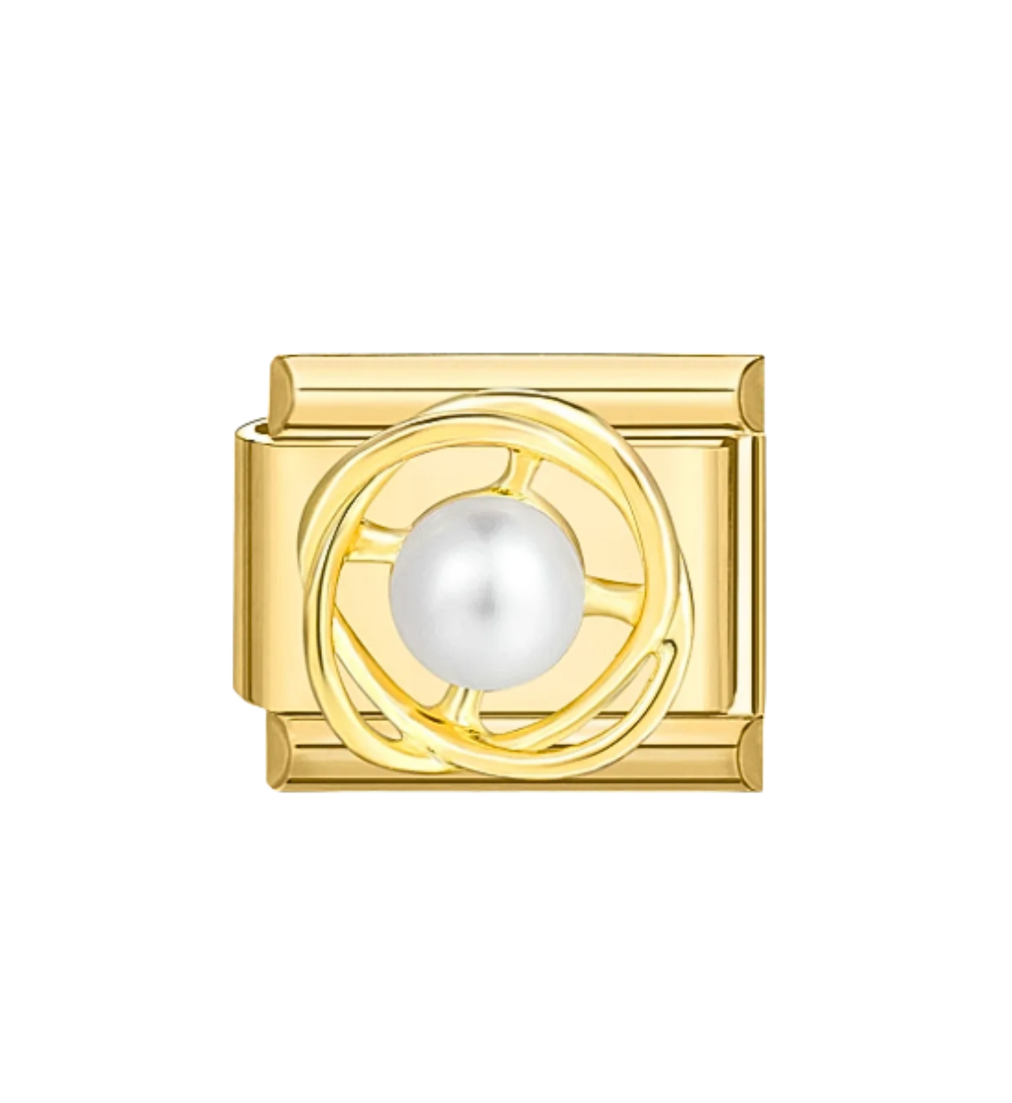 Charm Circuló Con Perla