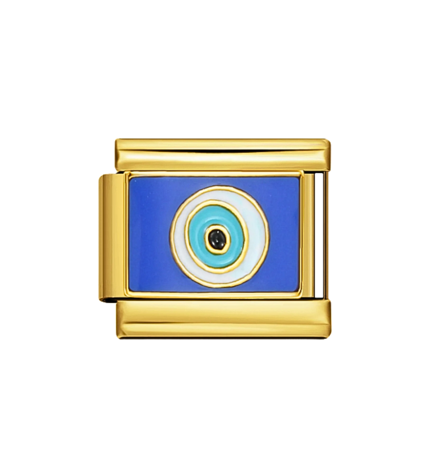 Charm Dorado Ojo Turco Azul