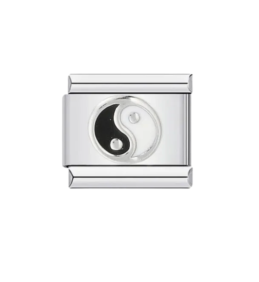 Charm Plateado Ying Yang