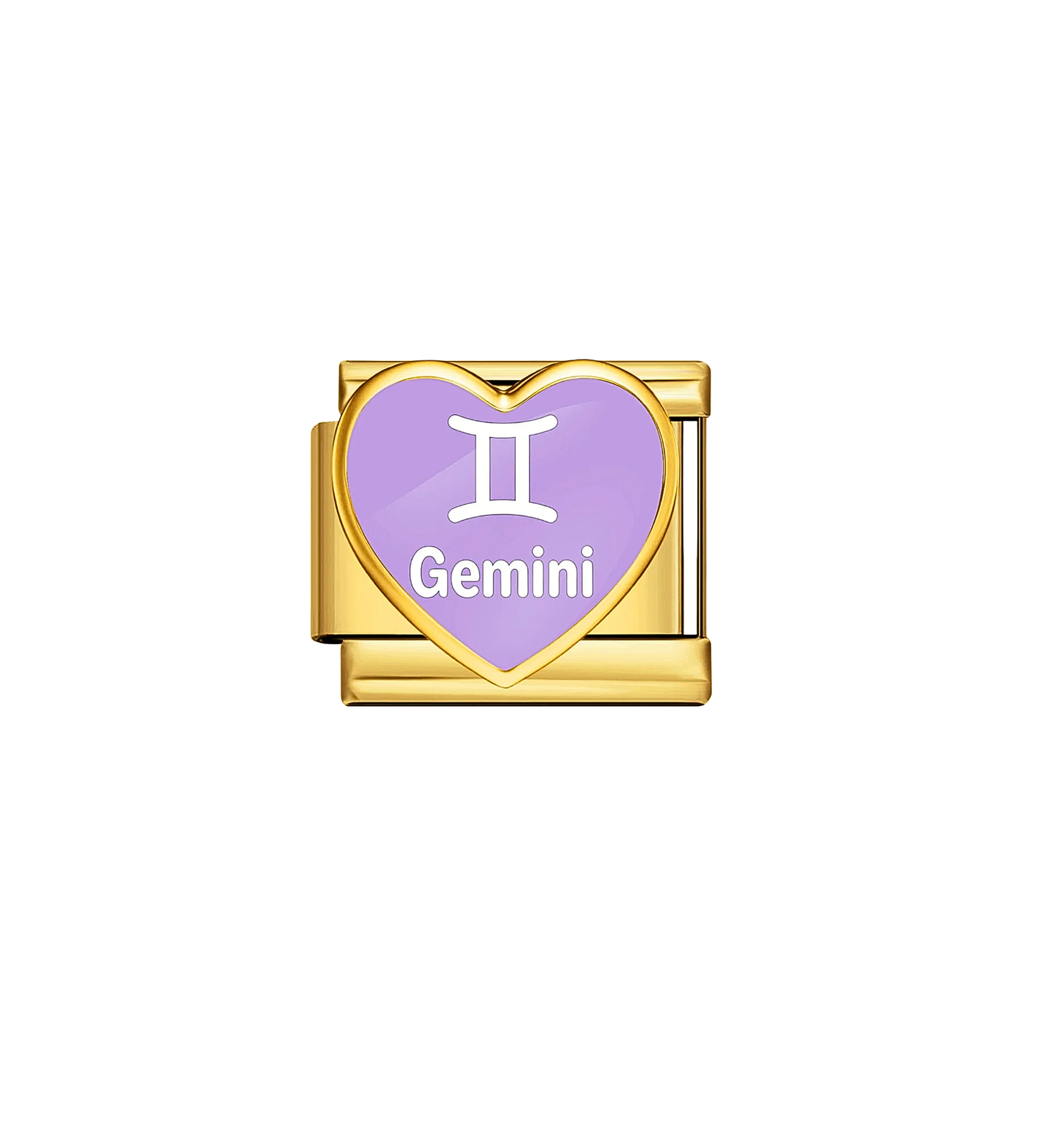 Charm dorado signo géminis acero inoxidable 304