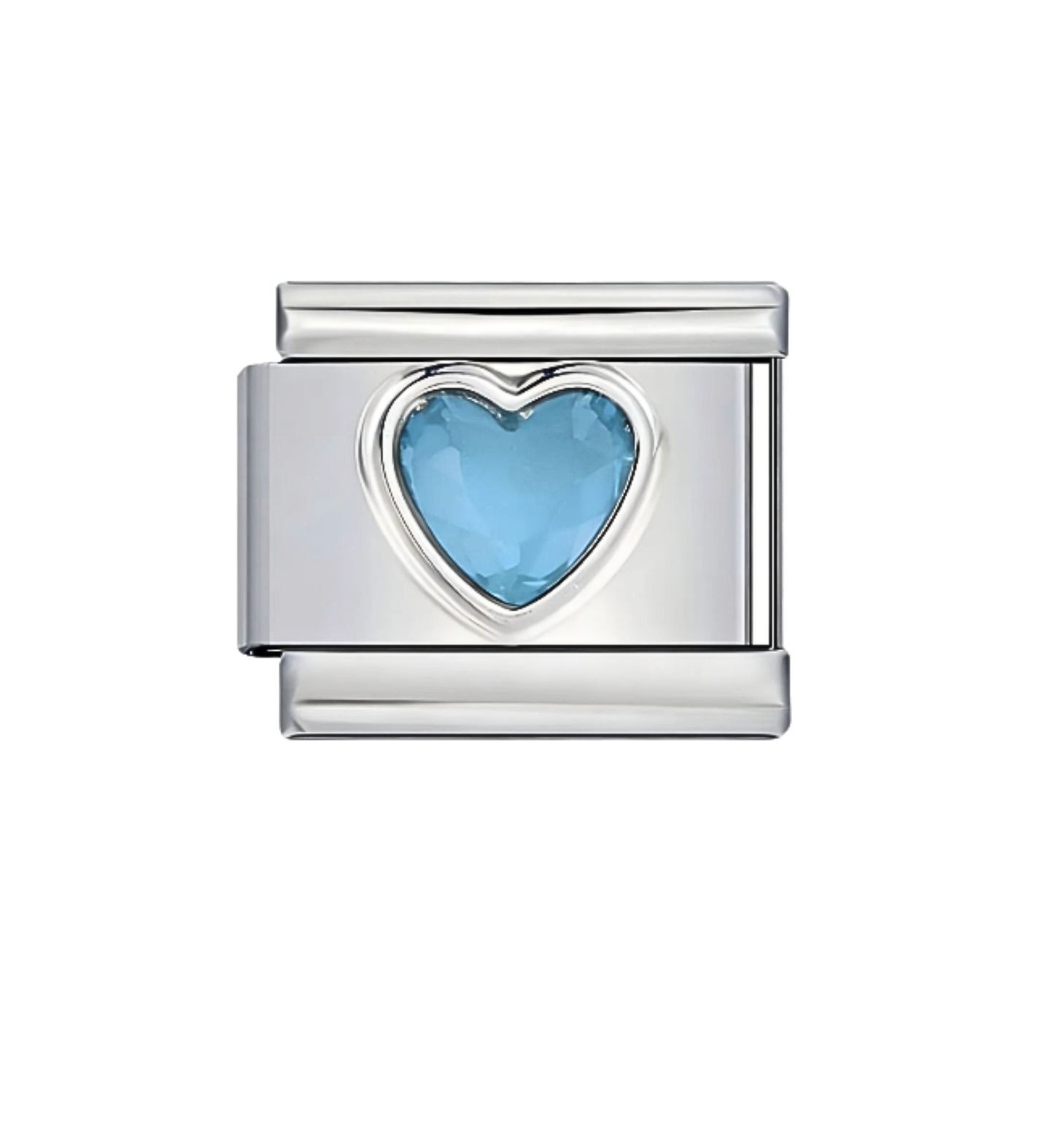 Charm Plateado Corazones Con Piedras