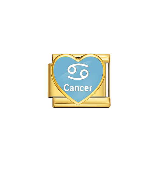Charm dorado signo cancer acero inoxidable 304
