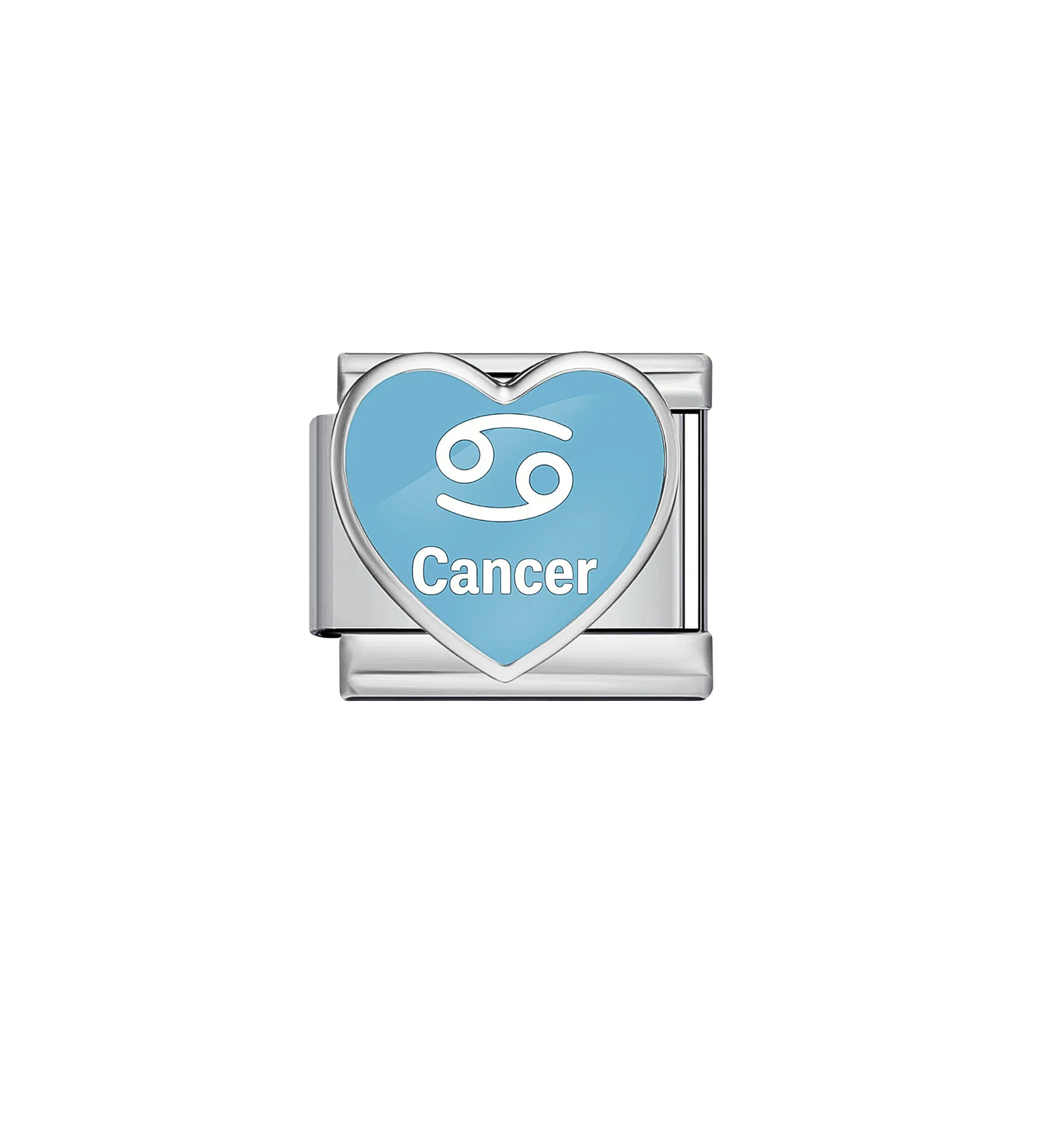Charm plateado signo cancer acero inoxidable 304