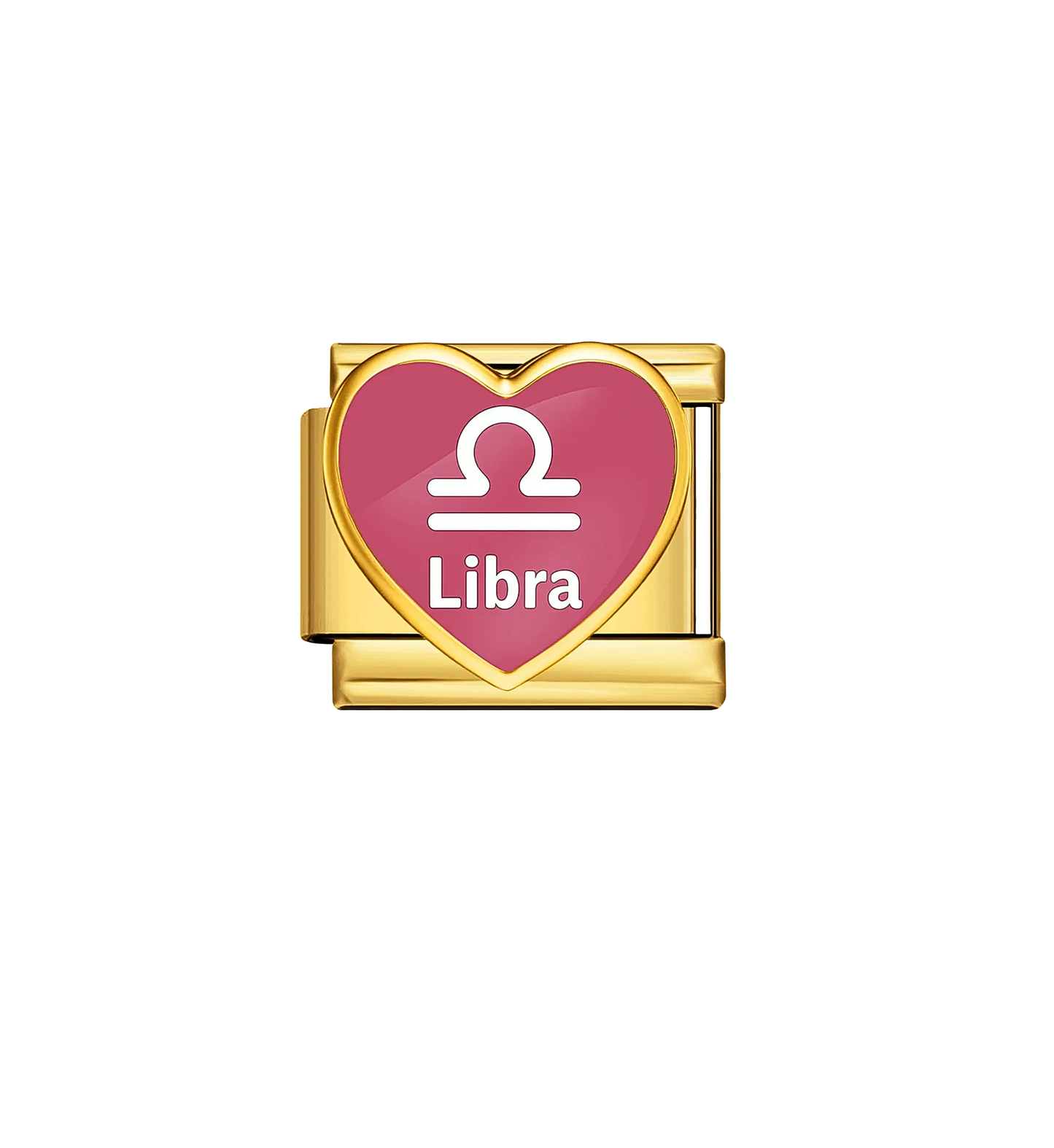 Charm dorado signo libra acero inoxidable 304