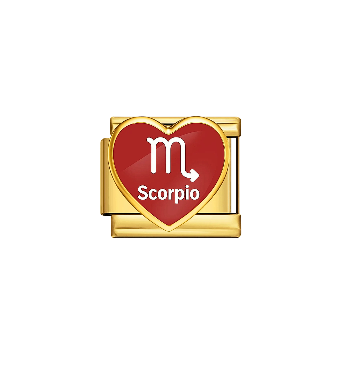 Charm dorado signo escorpio acero inoxidable 304