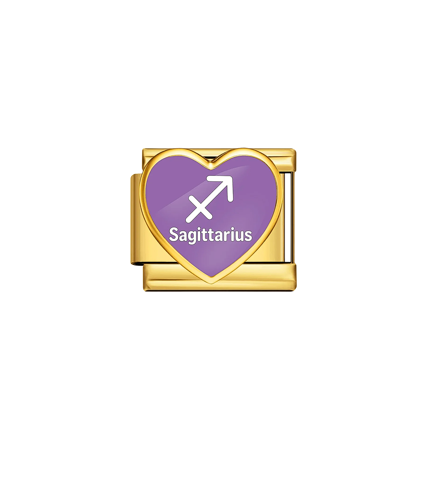 Charm dorado signo sagitario acero inoxidable 304