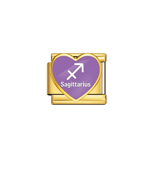 Charm dorado signo sagitario acero inoxidable 304