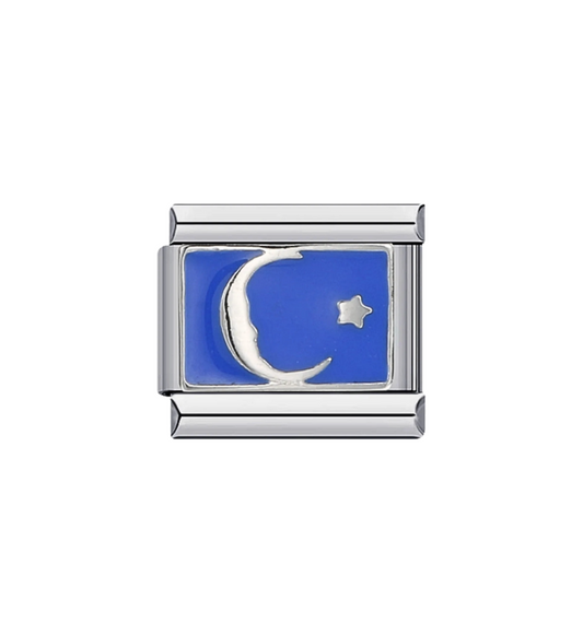 Charm Luna Fondo Azul