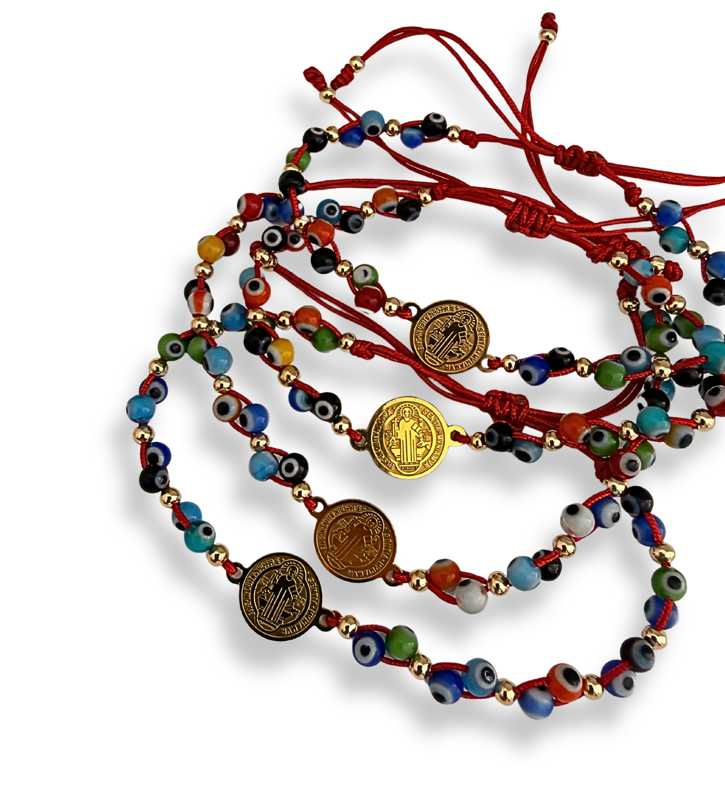 Pulsera San Benito Con Ojos Turcos