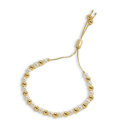 Pulseras Perlas Con Chapa