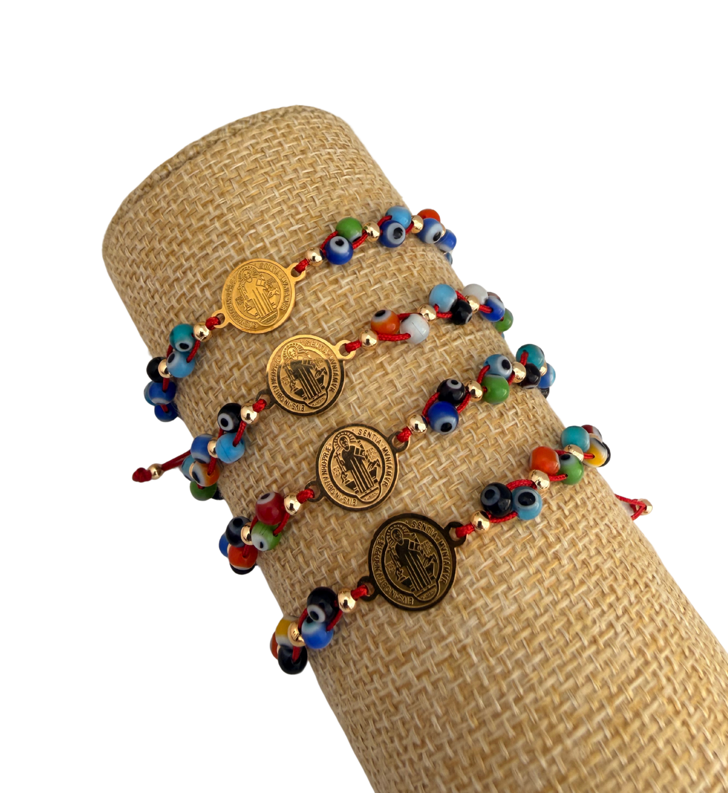 Pulsera San Benito Con Ojos Turcos